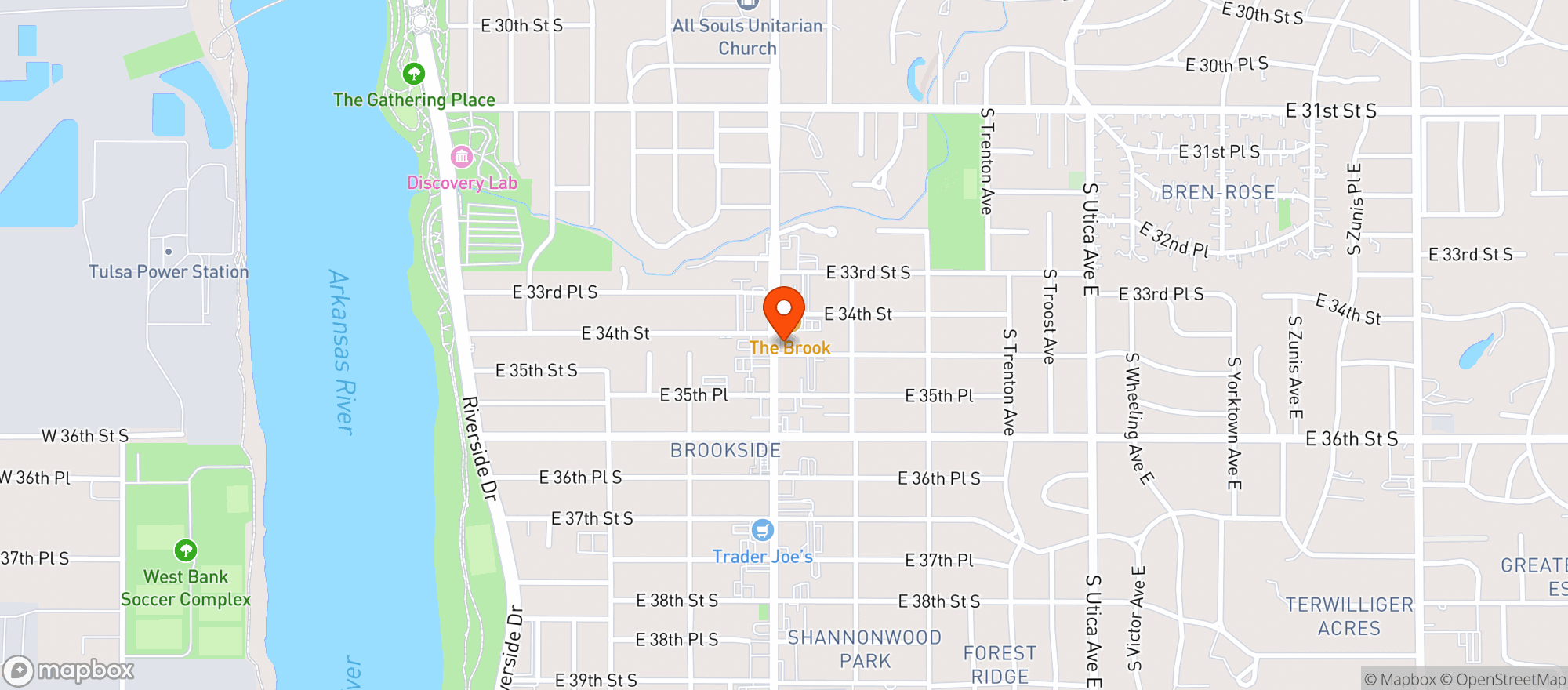 Map showing R Bar