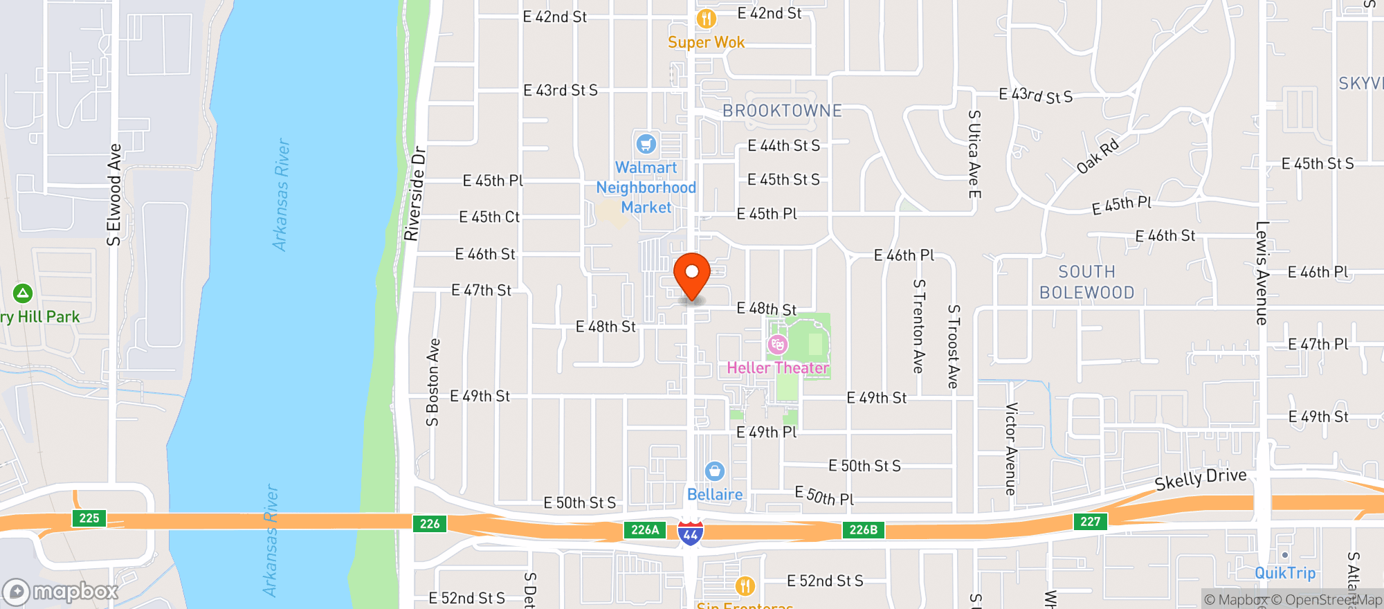 Map showing Brook Alley