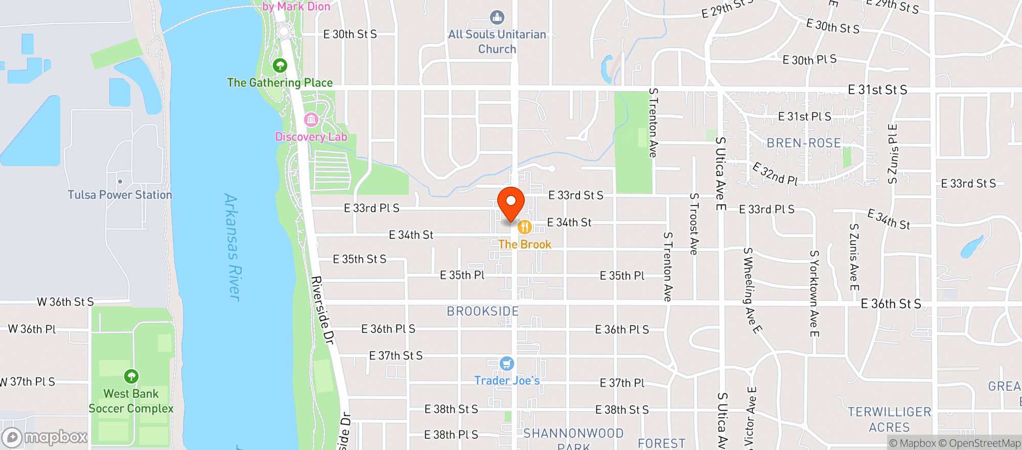 Map showing Jimmys Chophouse