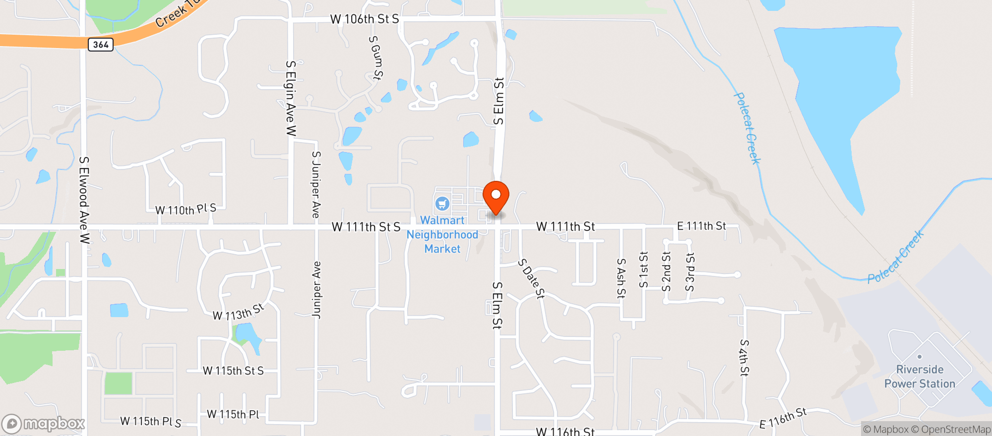 Map showing Walmart Neighborhood Market