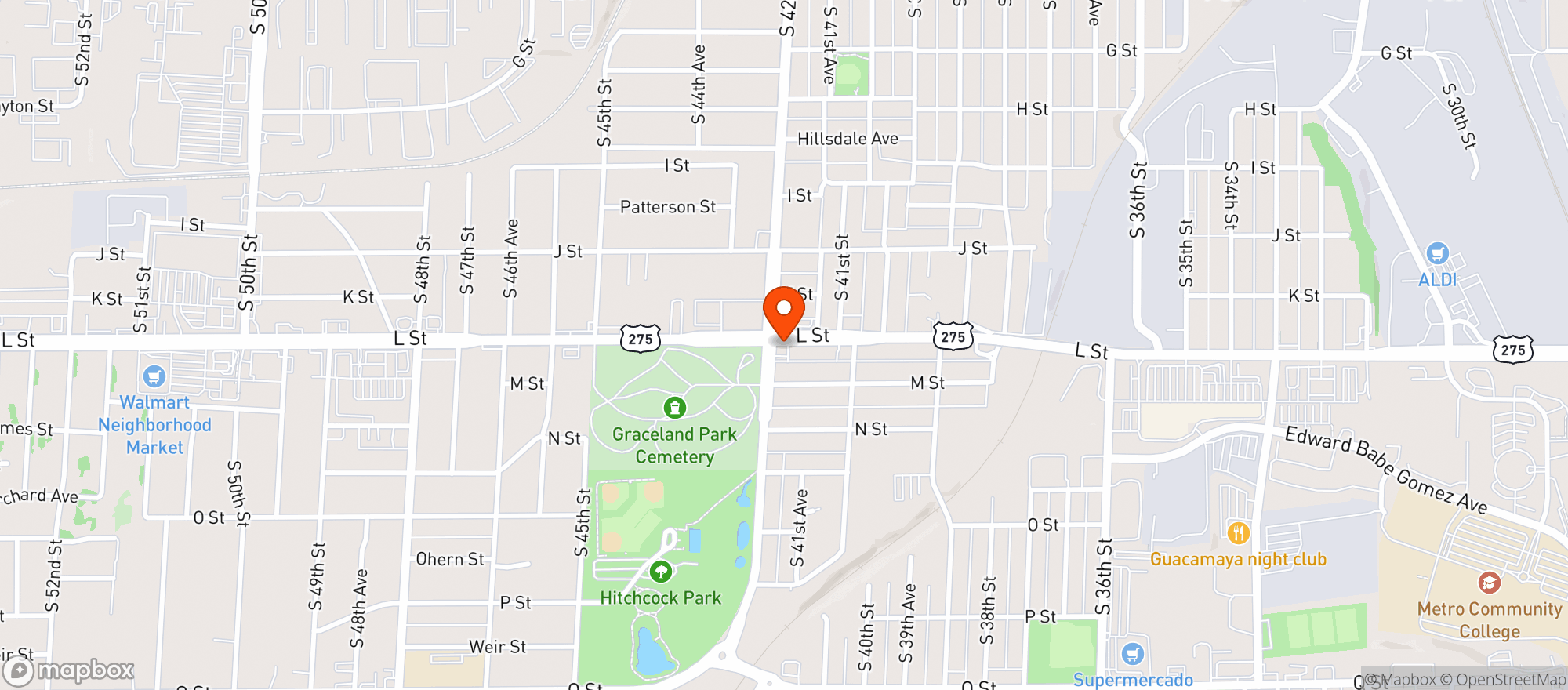 Map showing Beer City