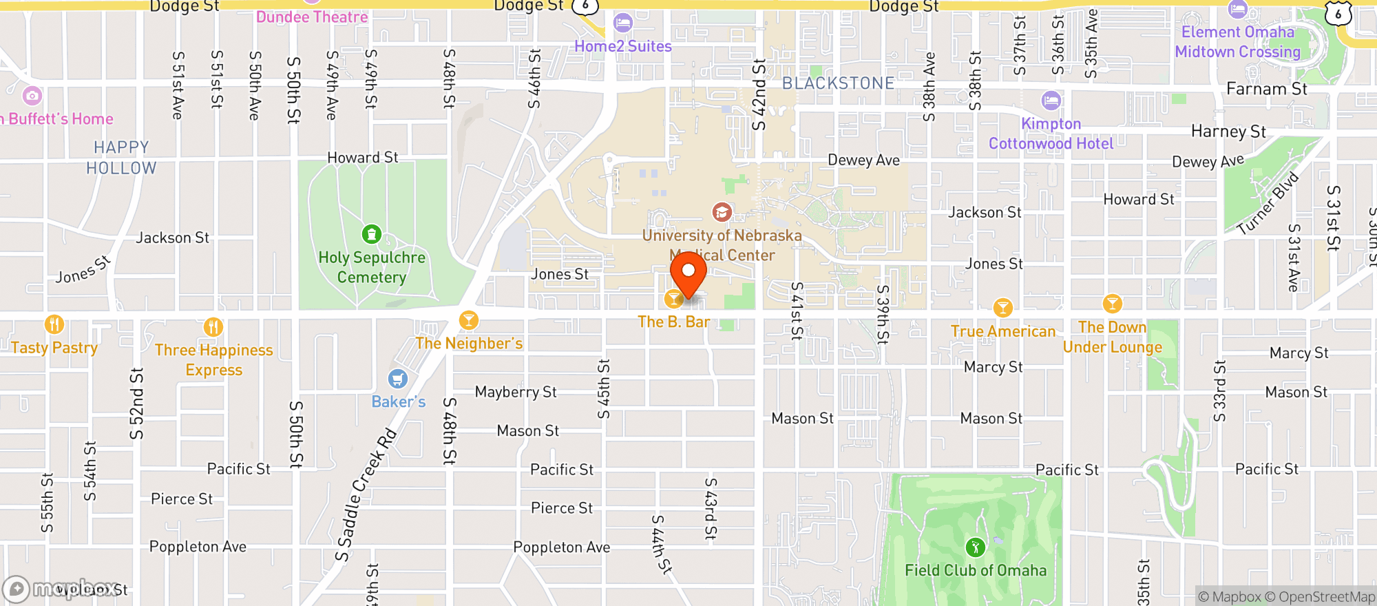 Map showing Barretts Barleycorn