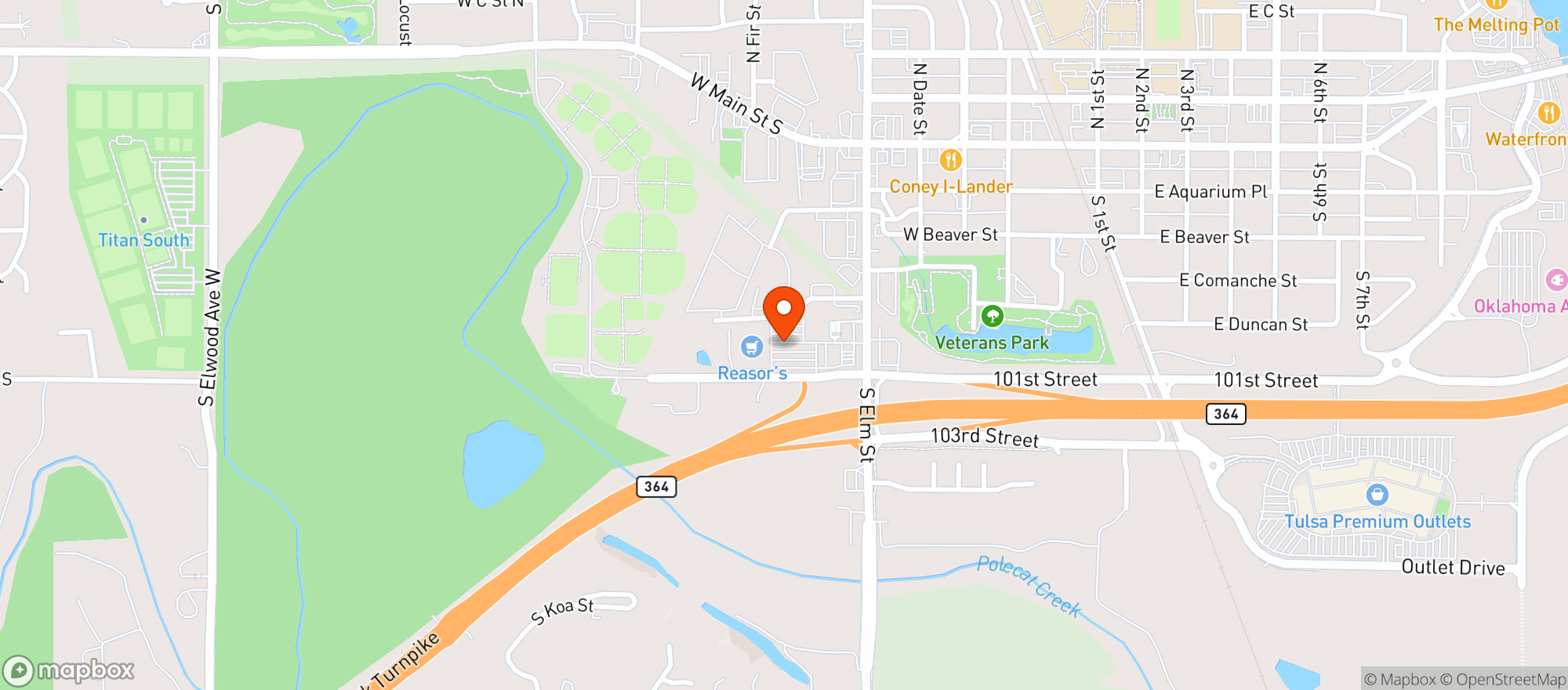 Map showing Reasor S #920
