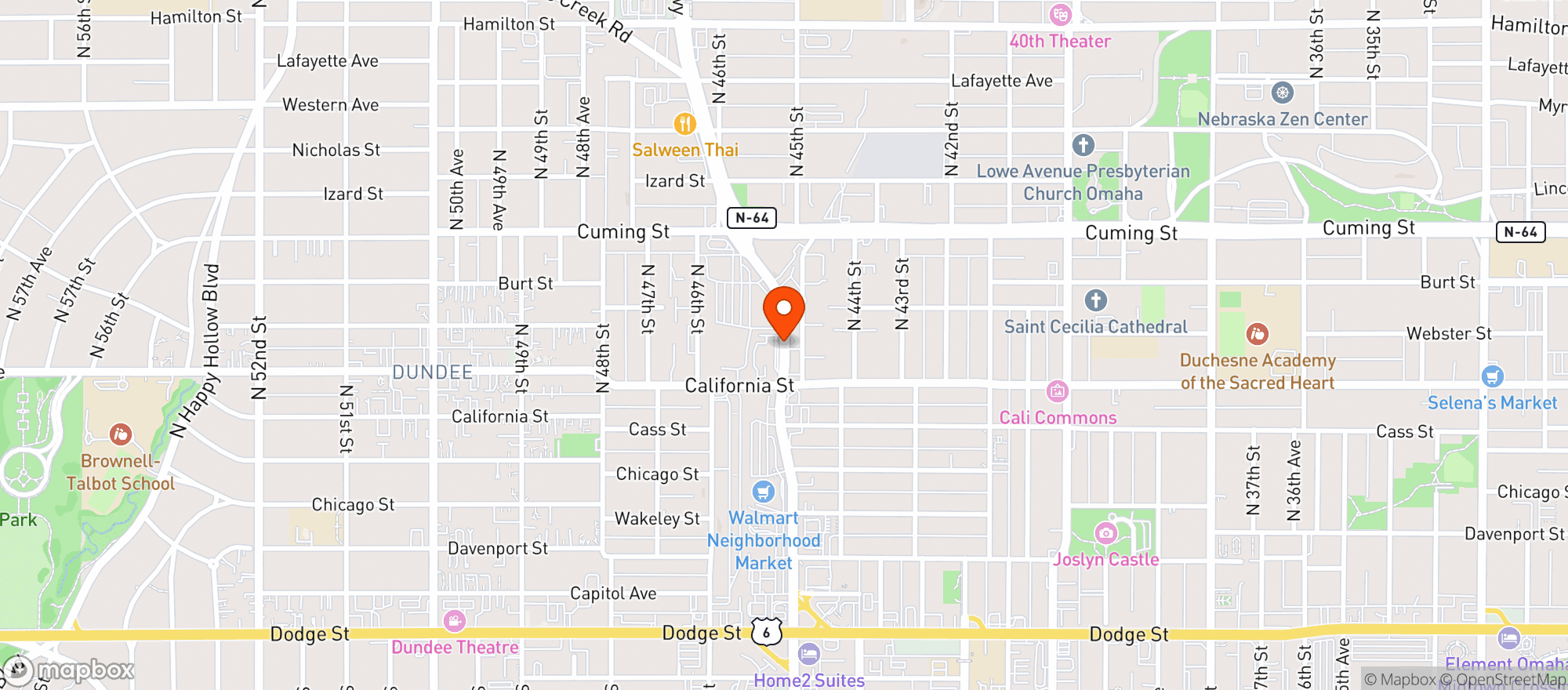 Map showing Family Fare Supermarket