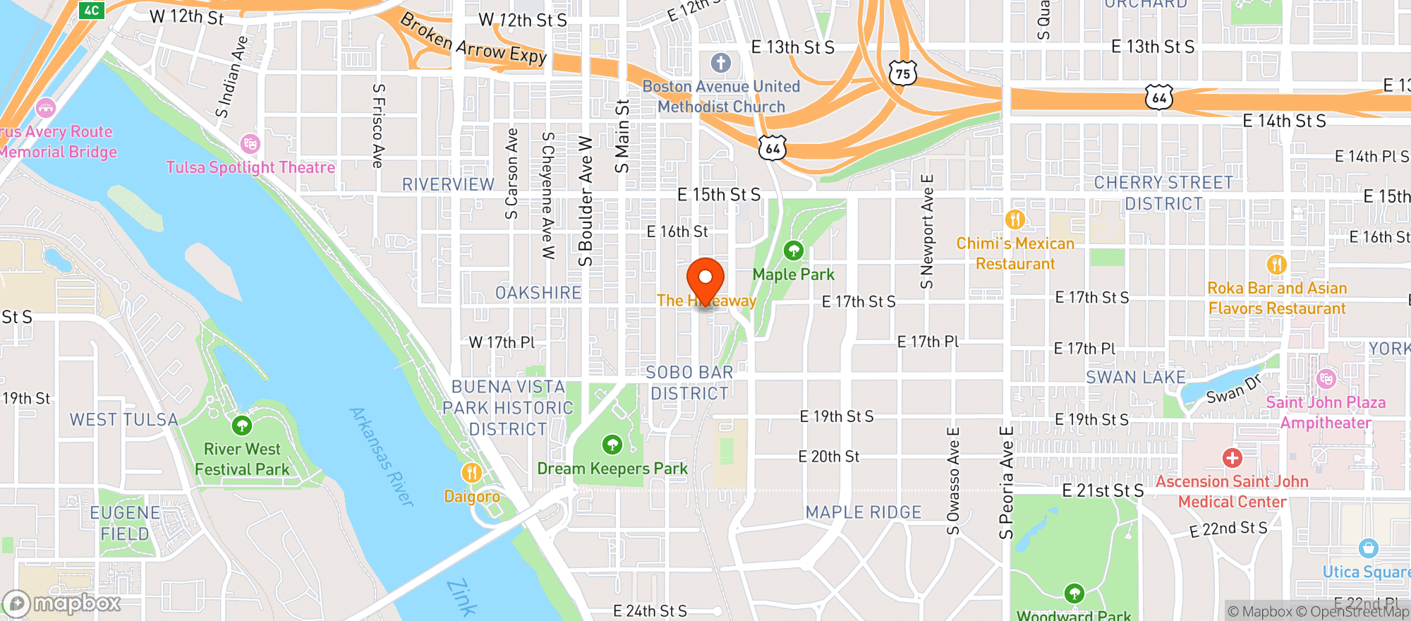 Map showing Bulavard Liquor
