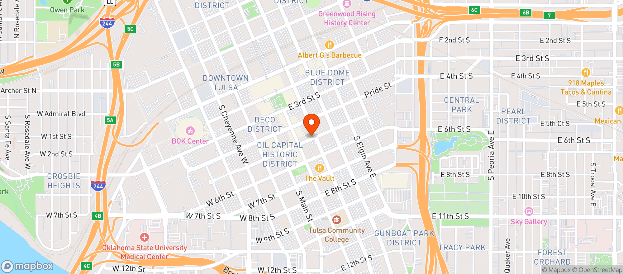 Map showing Chamber