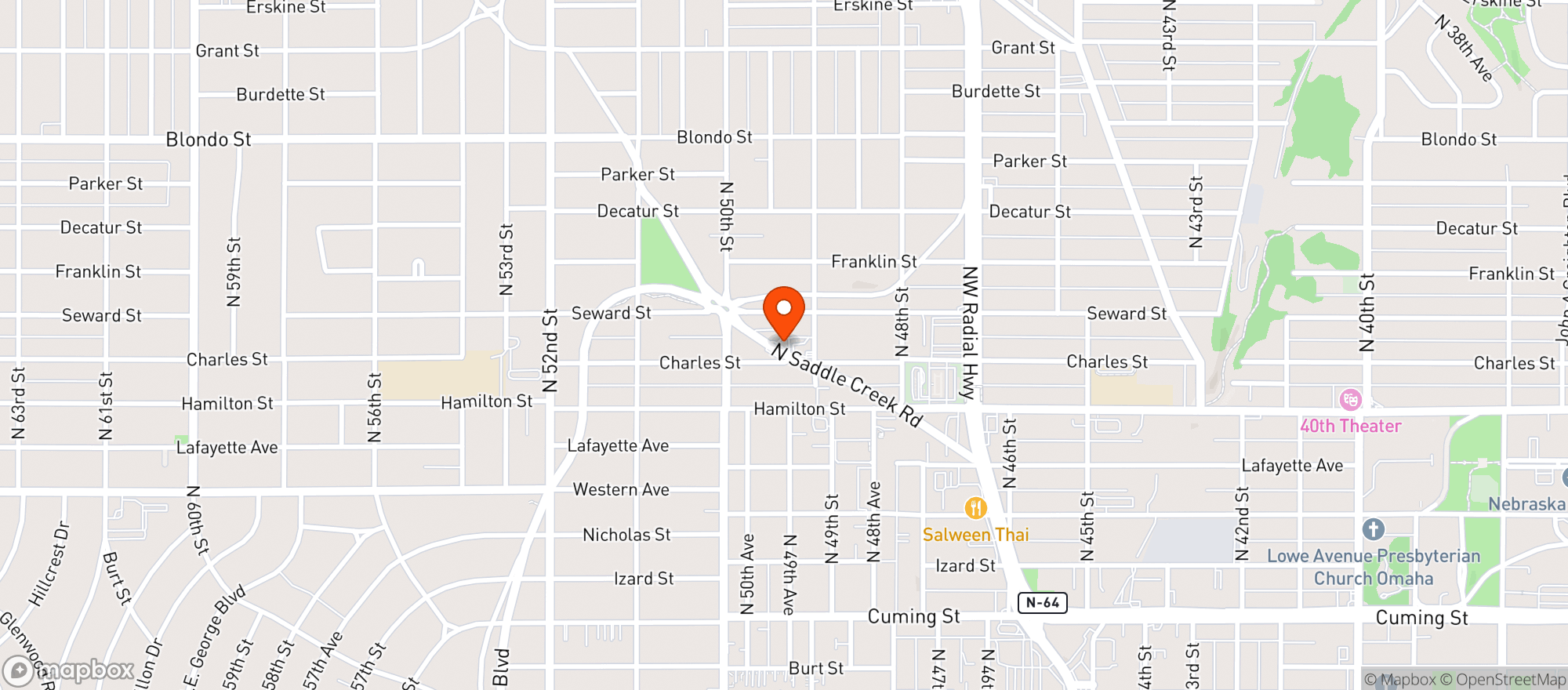 Map showing Homy Inn