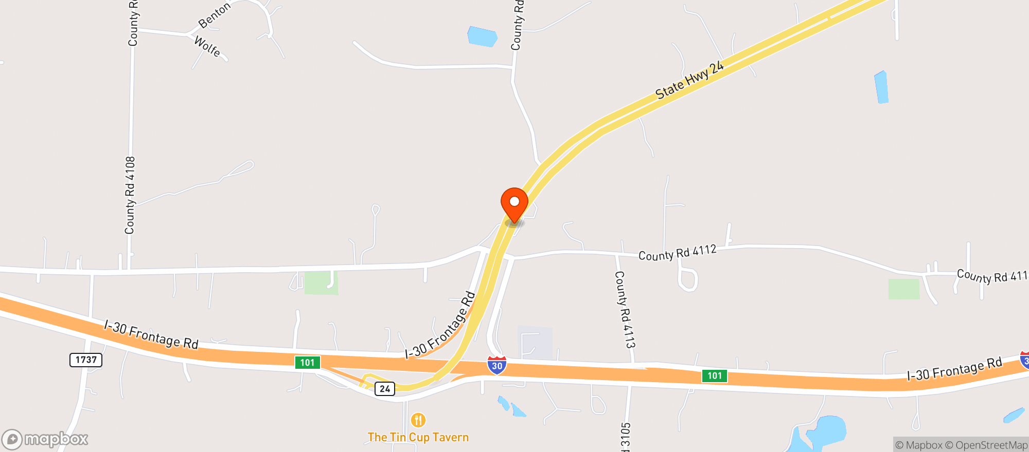 Map showing Campbell Store & Cafe