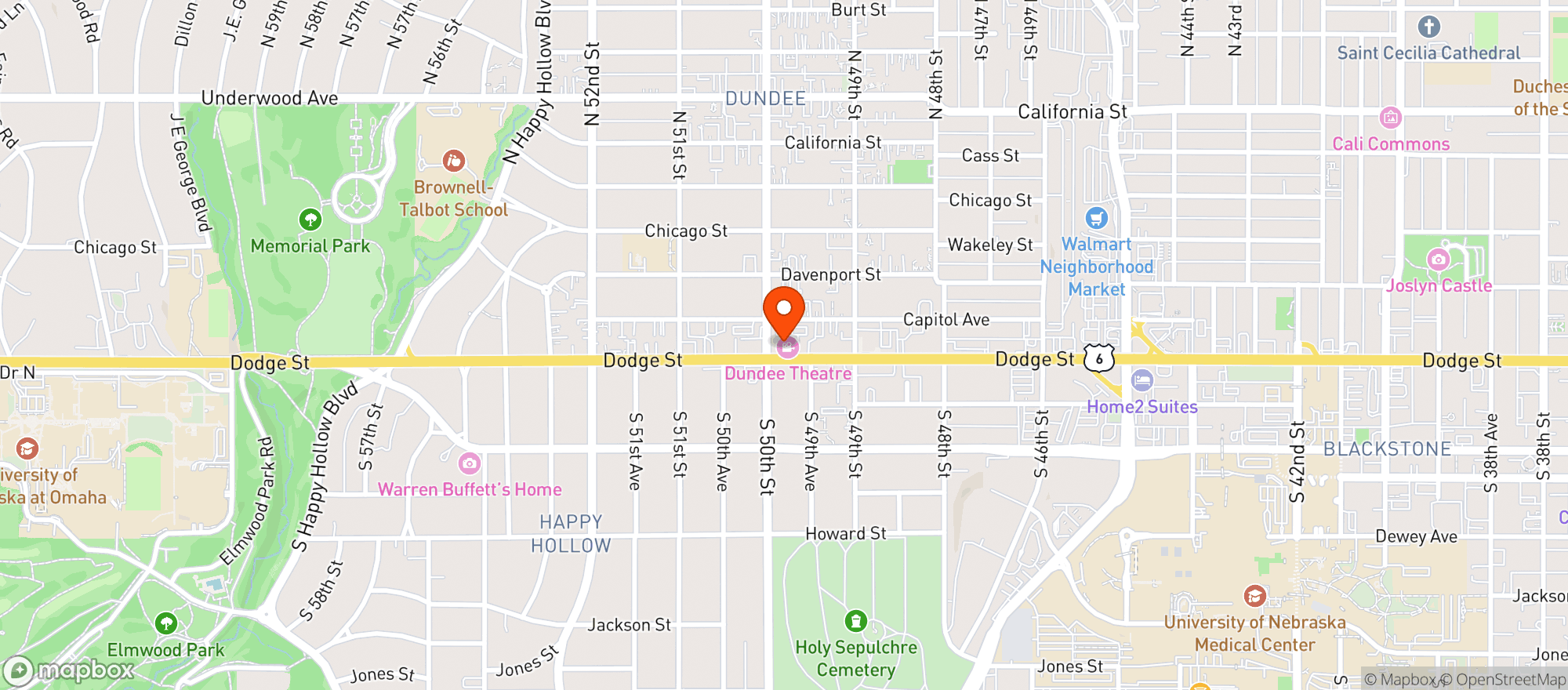 Map showing Lola's Cafe - Que