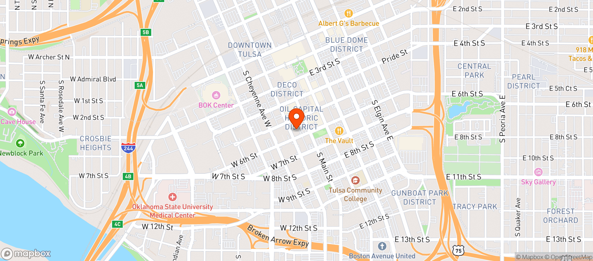 Map showing Summitt Club