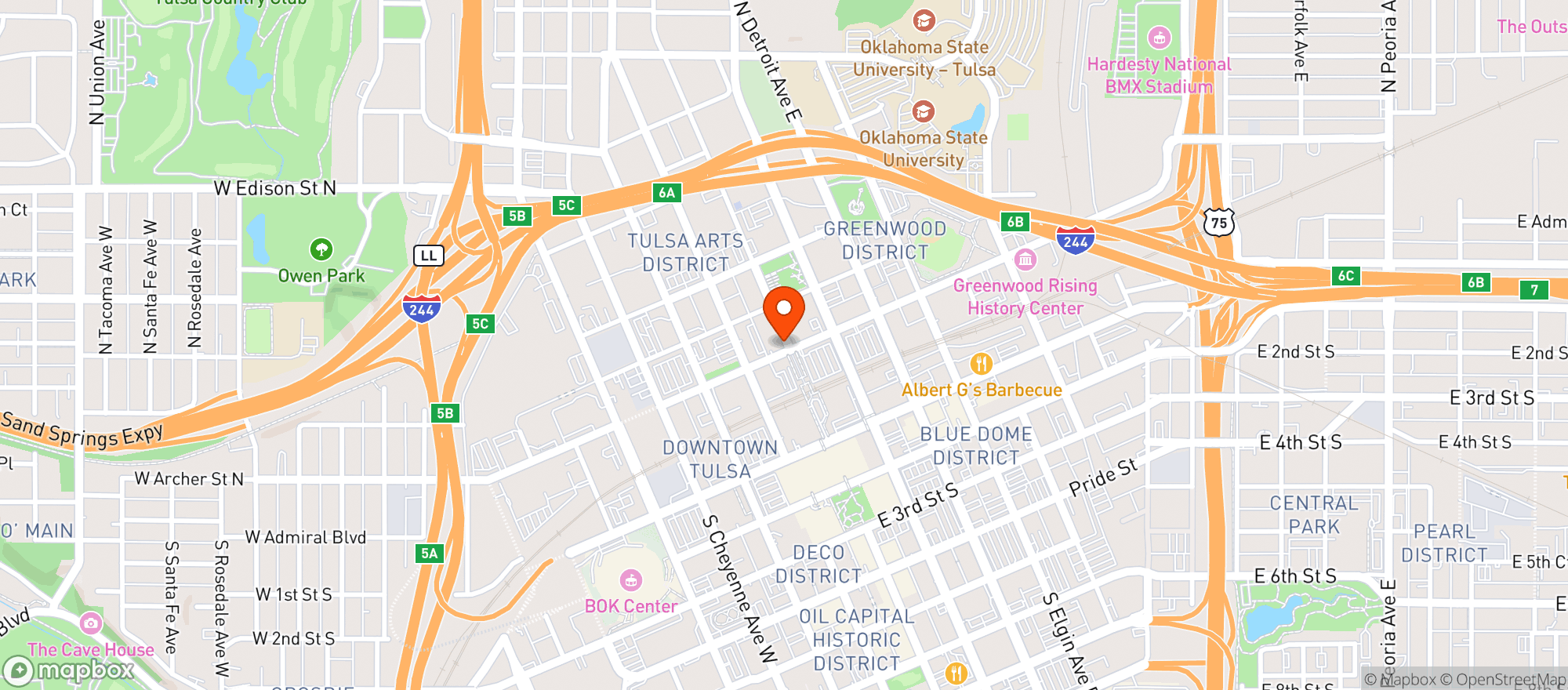 Map showing Archer Nail Bar