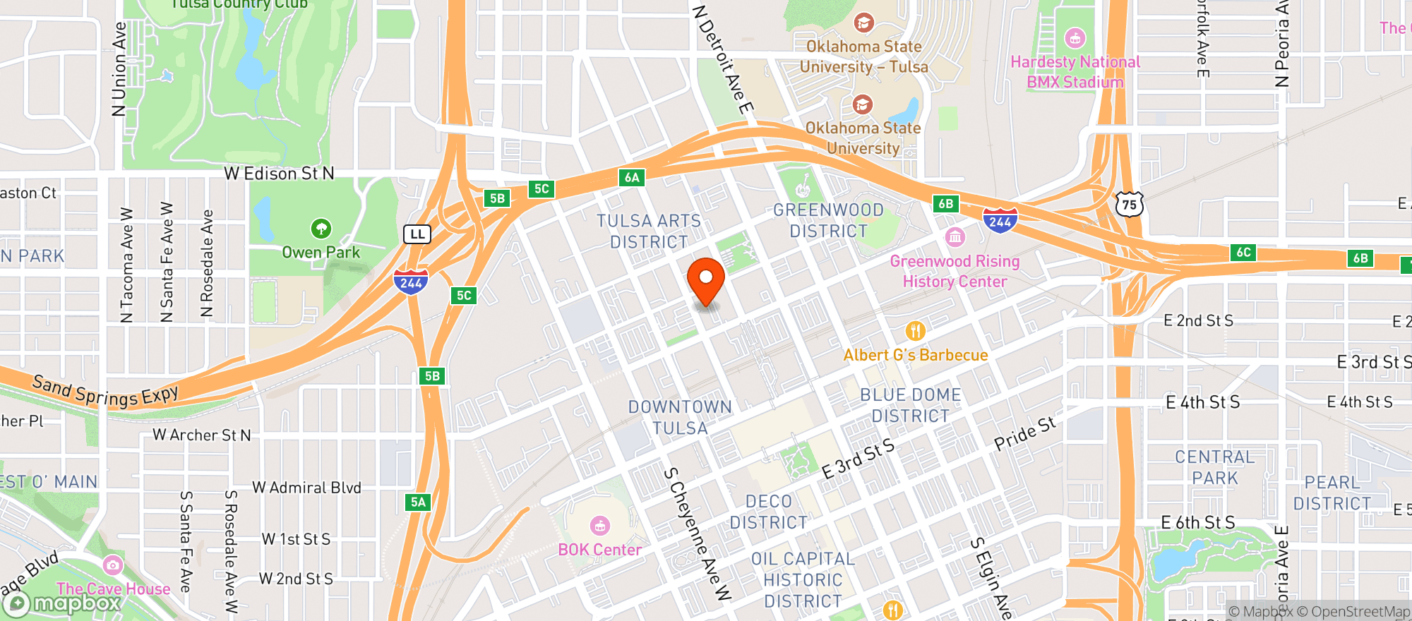 Map showing Misfit Kitchen