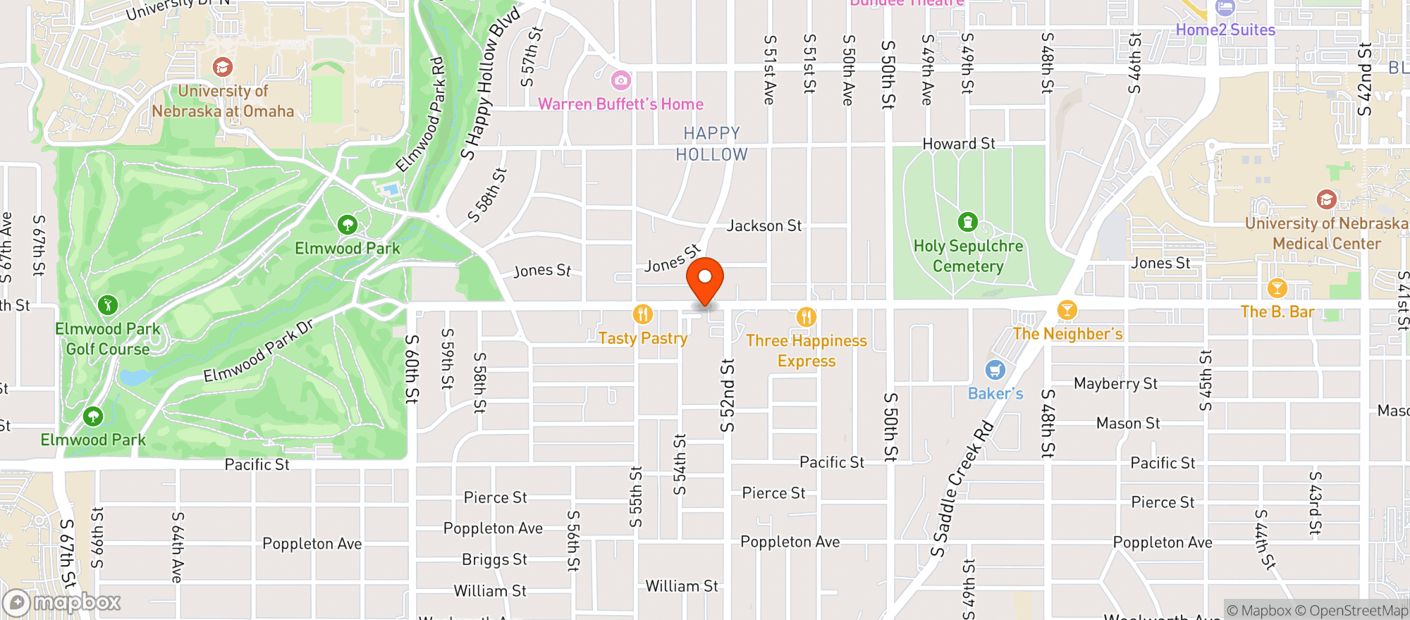 Map showing Lyle S Pizza And Patio