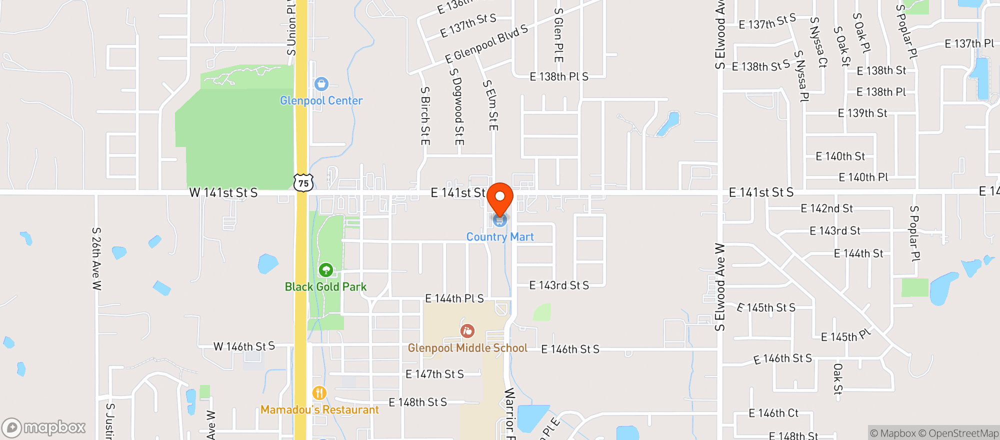 Map showing Country Mart Ok #2