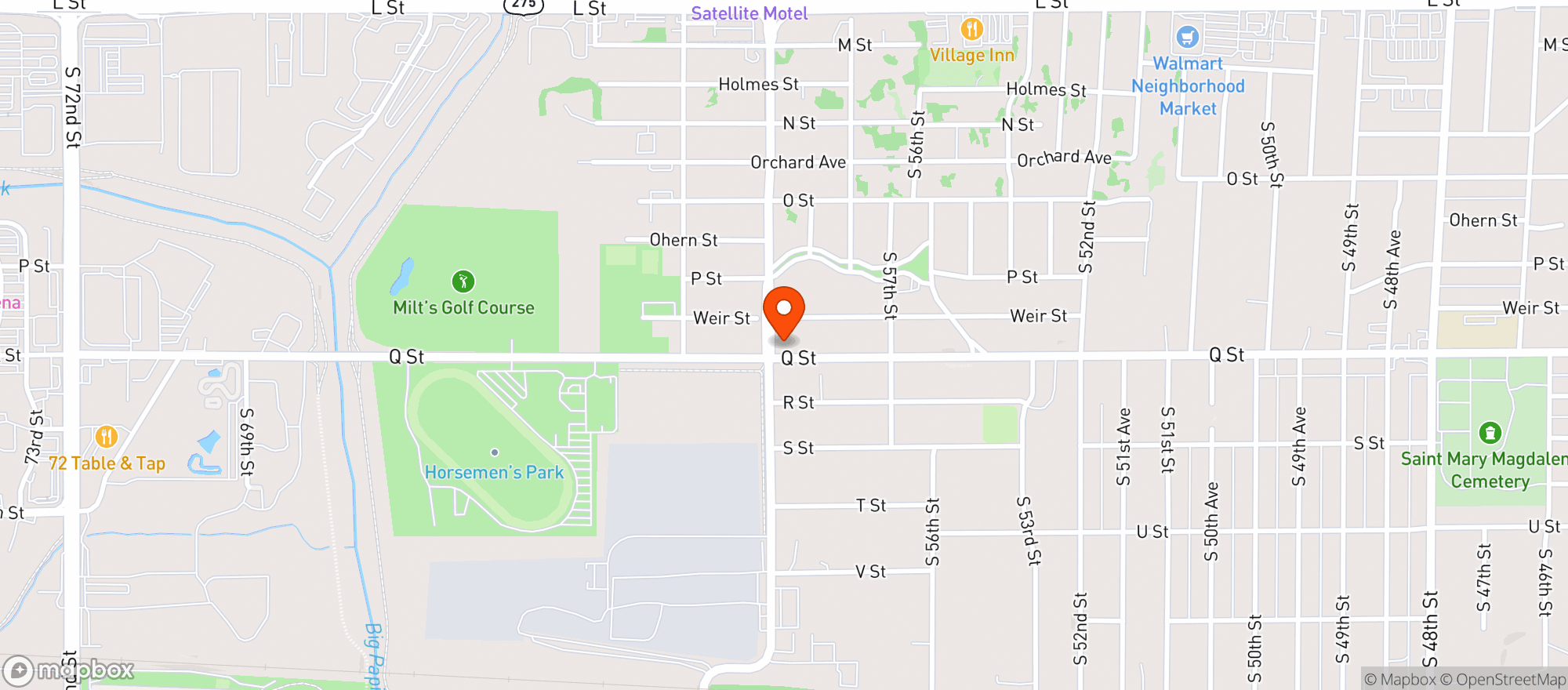 Map showing Superior Liquors