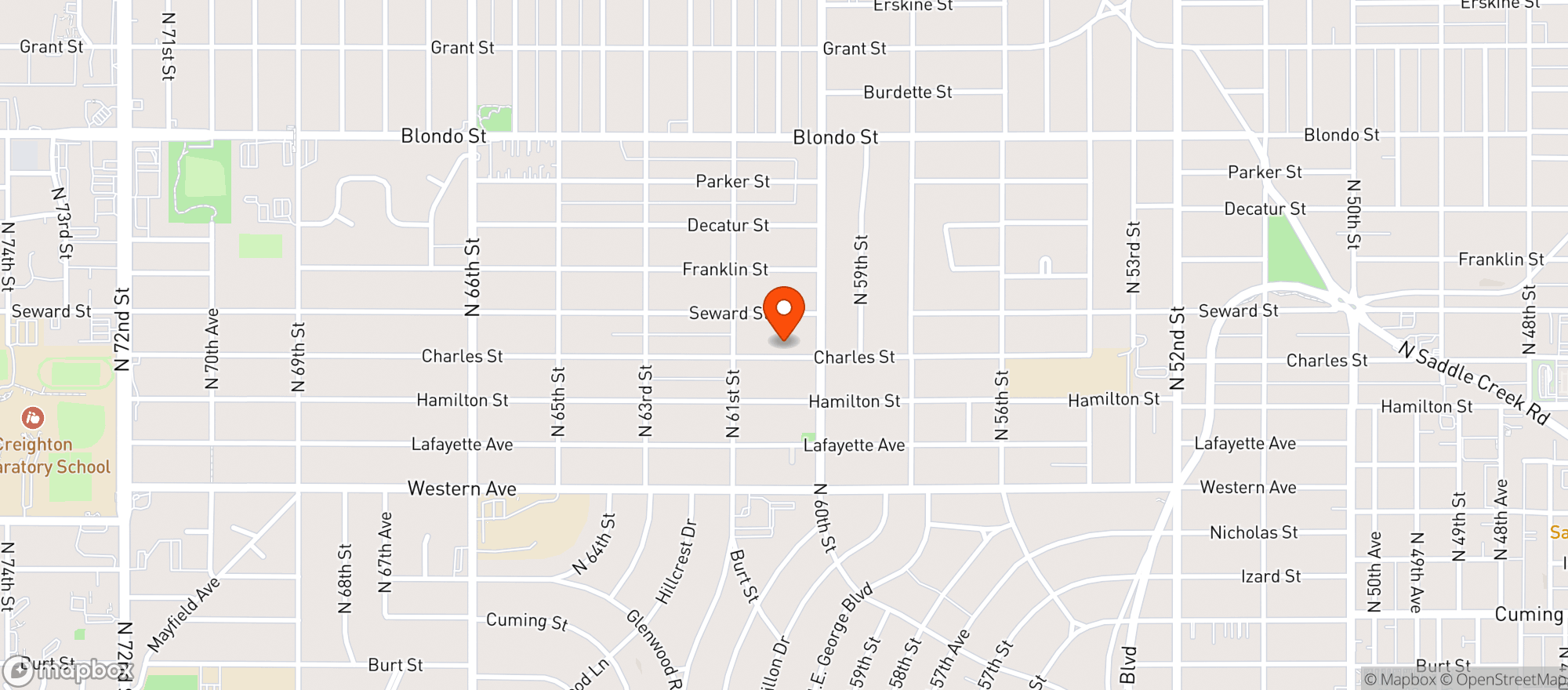 Map showing Five Nine Shop