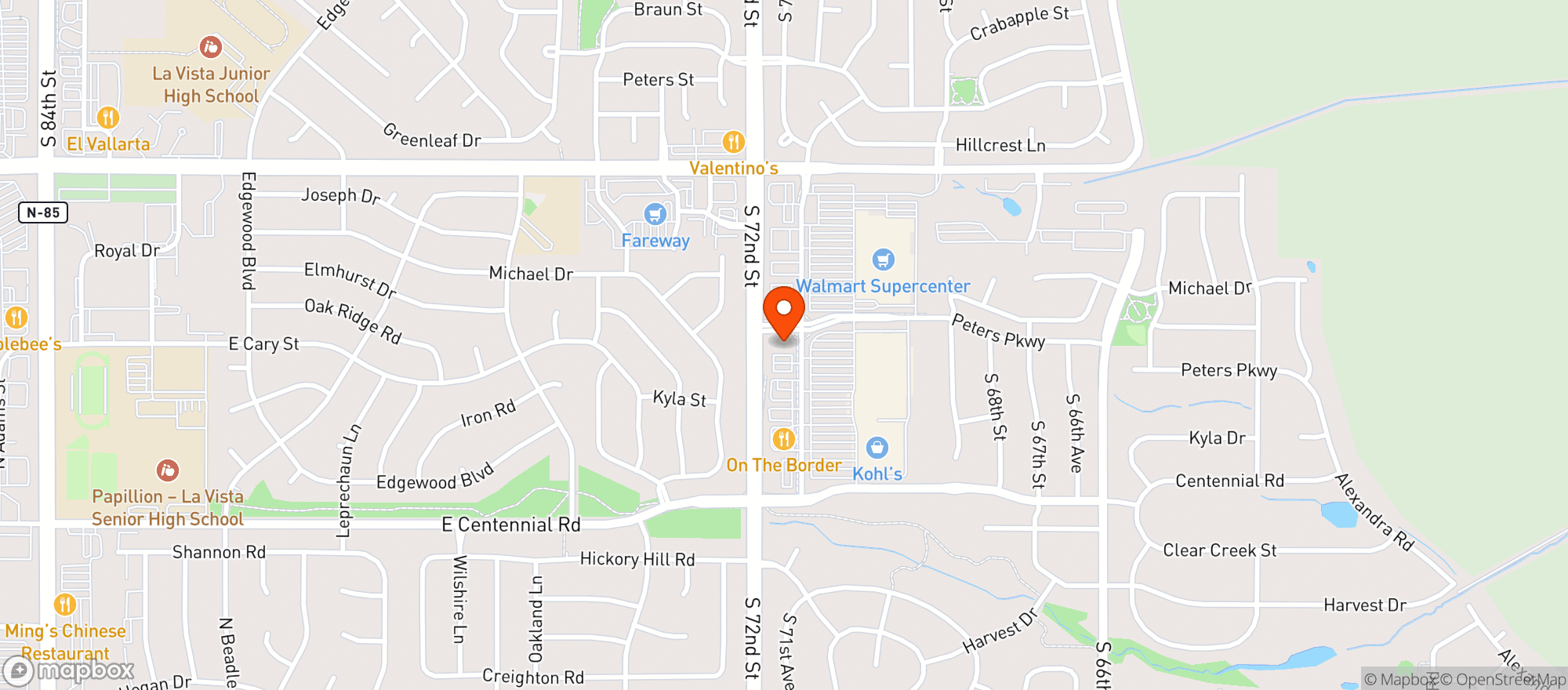 Map showing Gnc