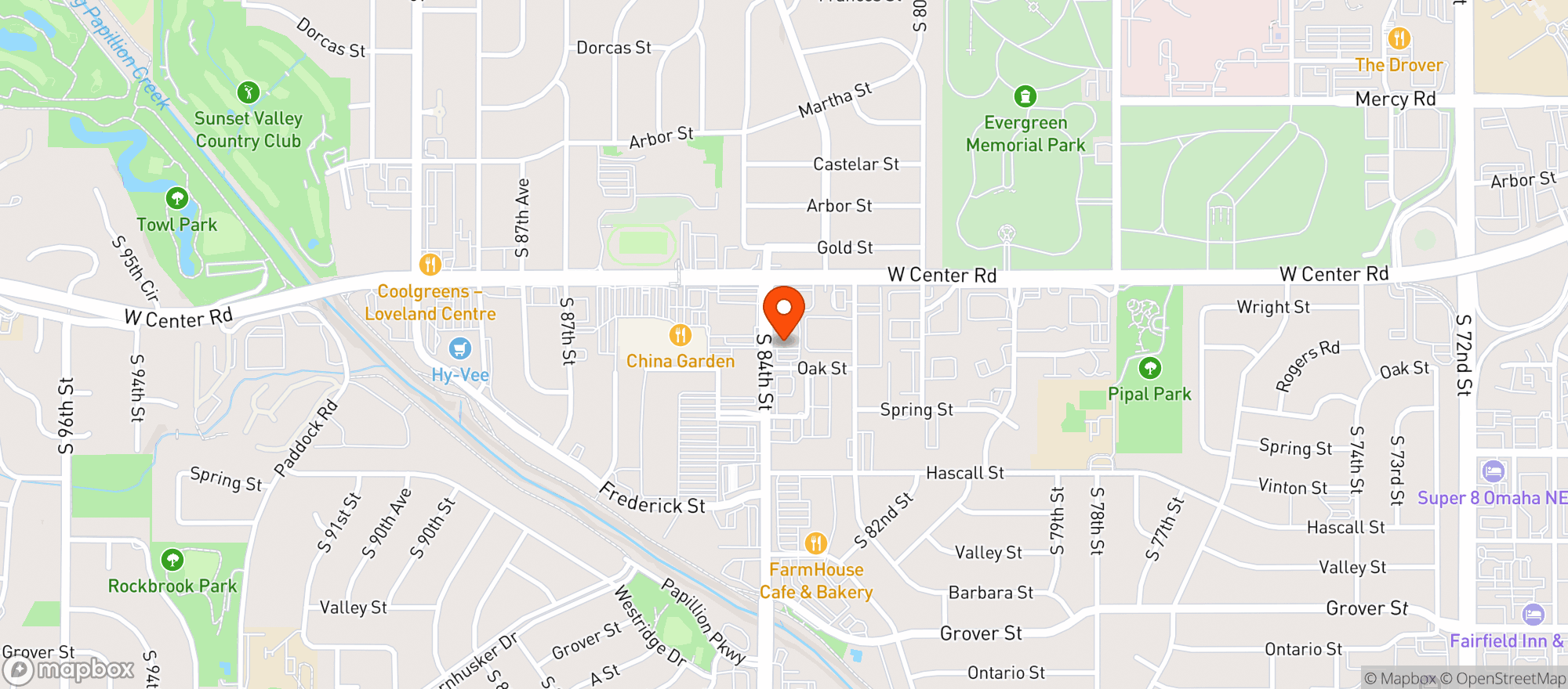 Map showing Bagdad Lounge