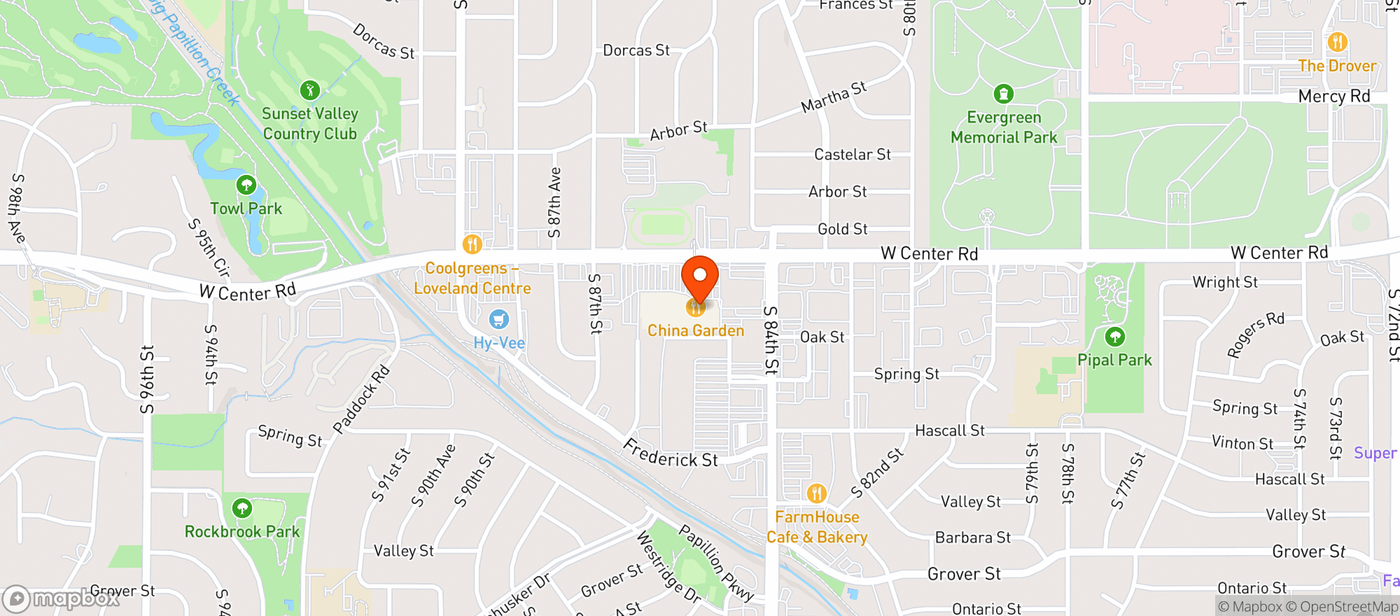 Map showing Redeye Tavern