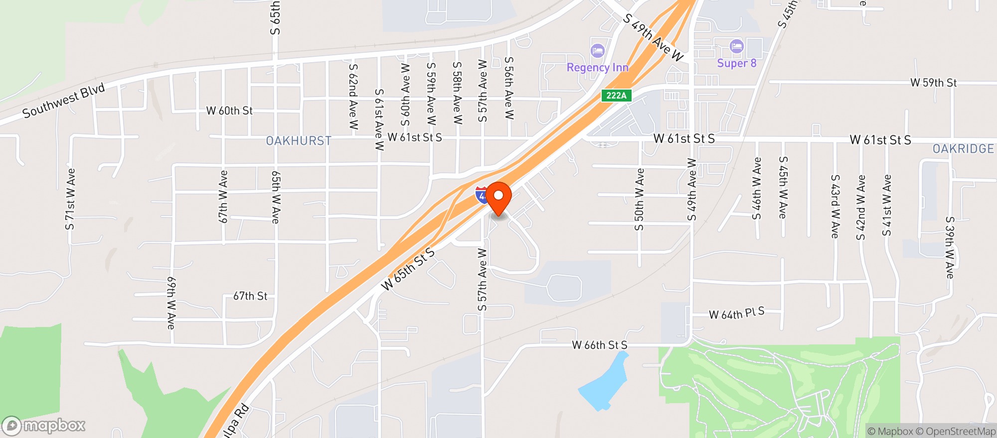 Map showing Aila S Catering Kitchen