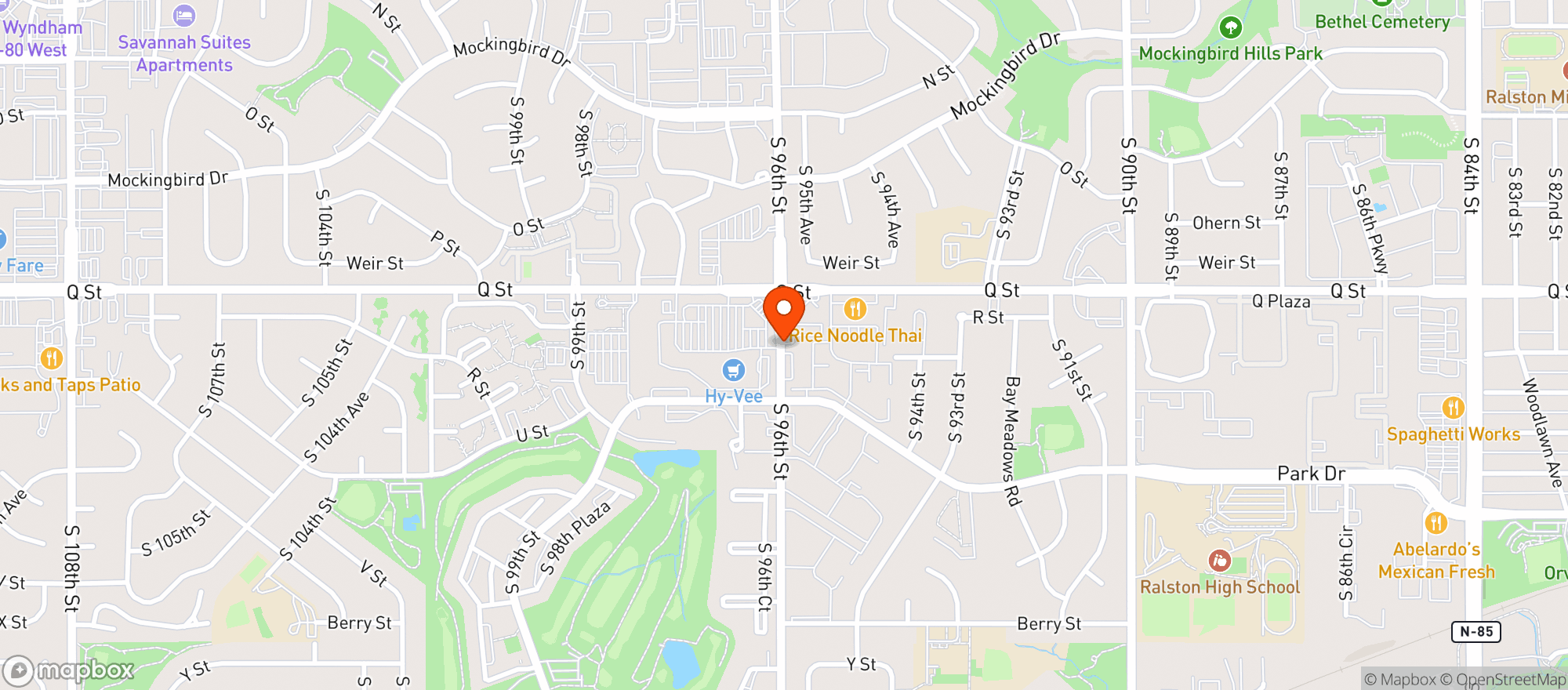 Map showing Quik Pic Store