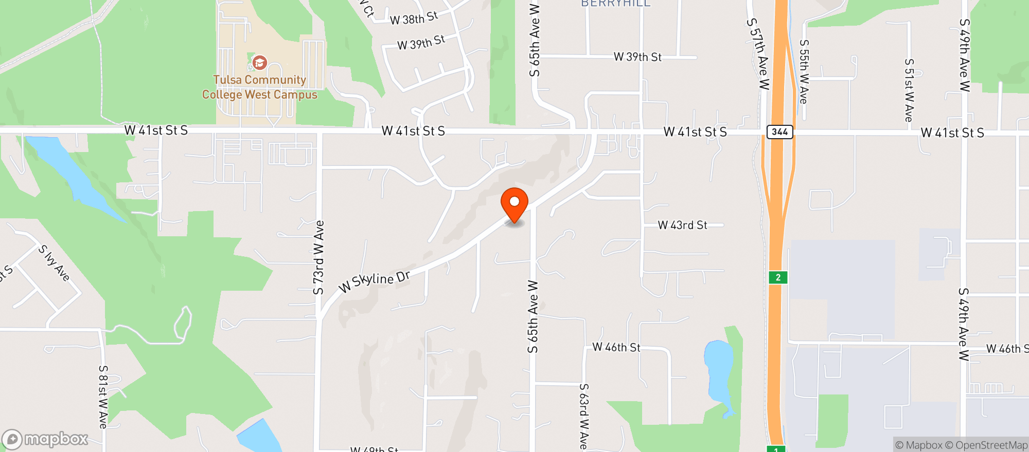 Map showing Berryhill Bar LLC