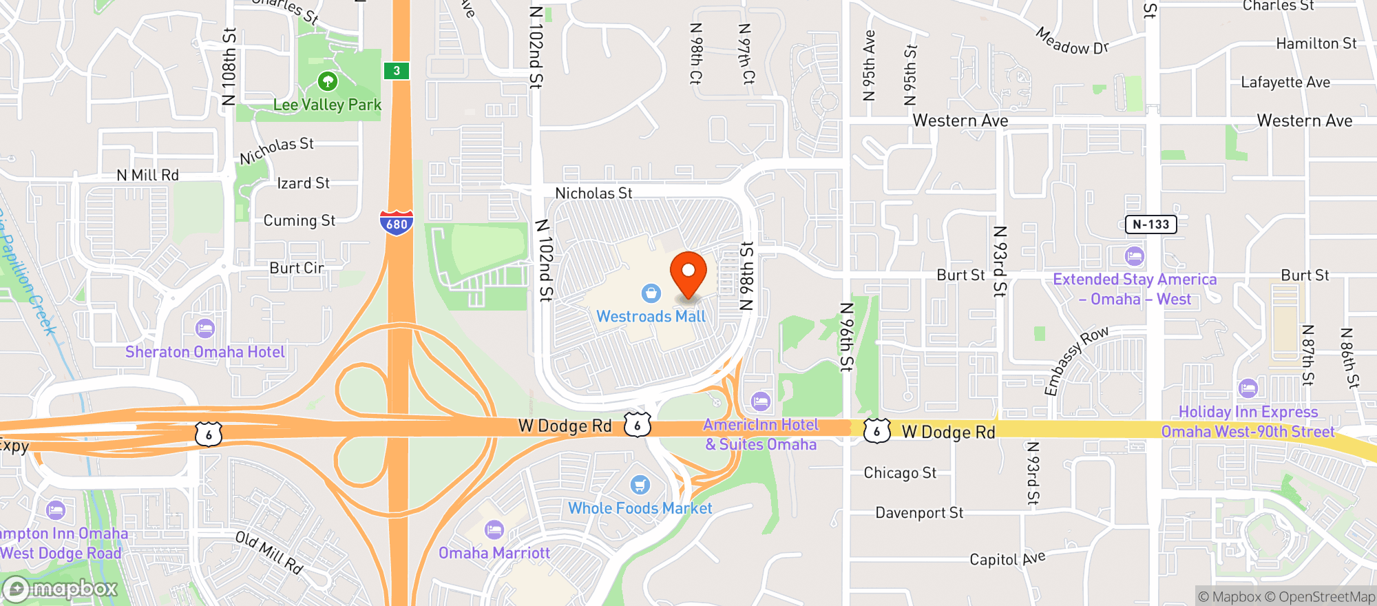 Map showing Gnc
