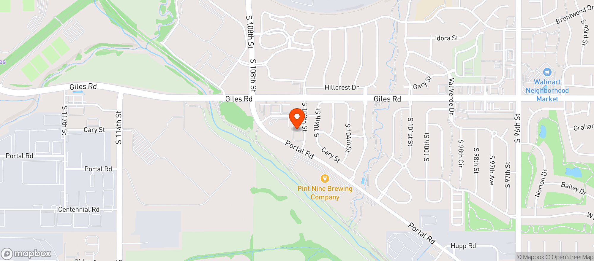 Map showing Corn Coast Brewing Taproom