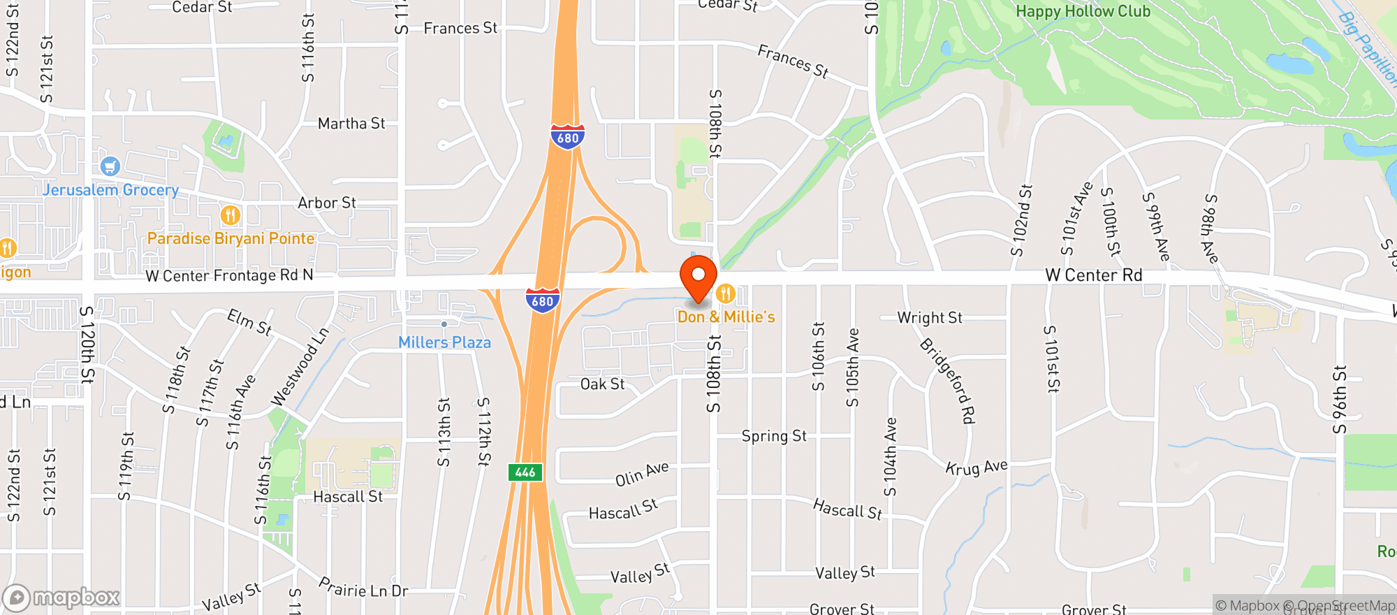 Map showing Speedee Mart 2871