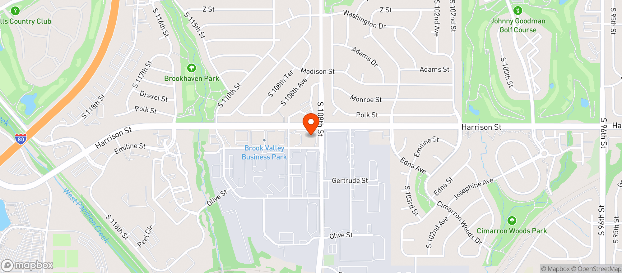 Map showing Kwik Shop #350664