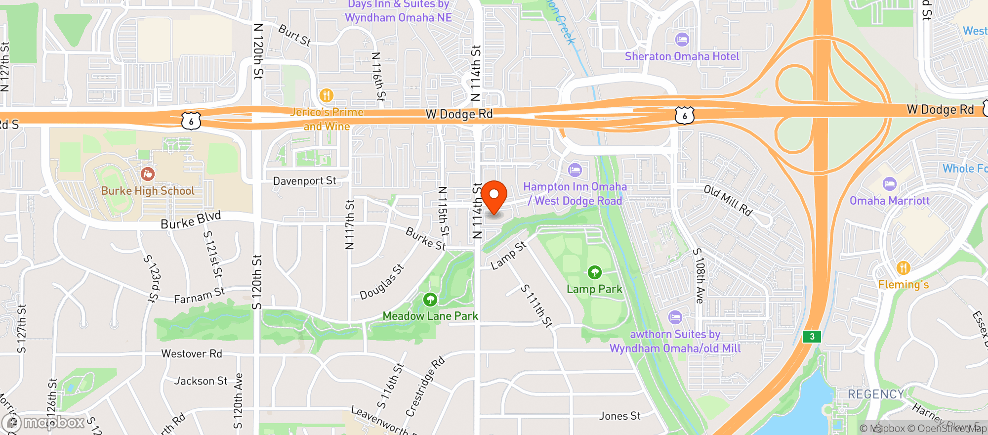 Map showing The Bull & The Bear Lounge