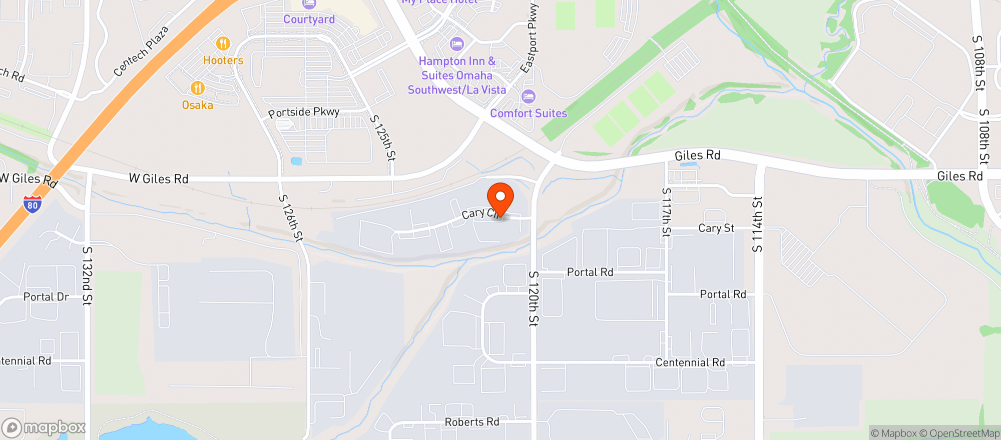 Map showing Smash Park - La Vista