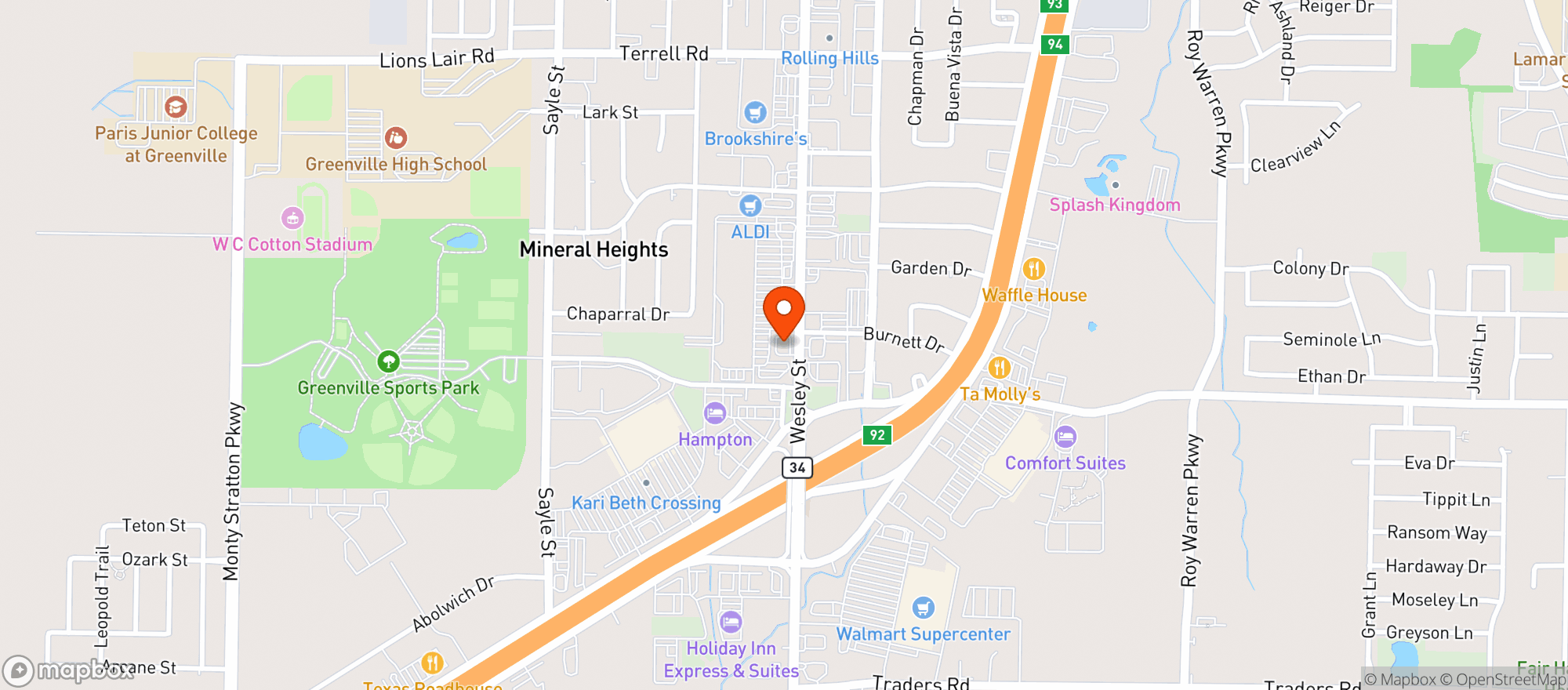 Map showing Gnc