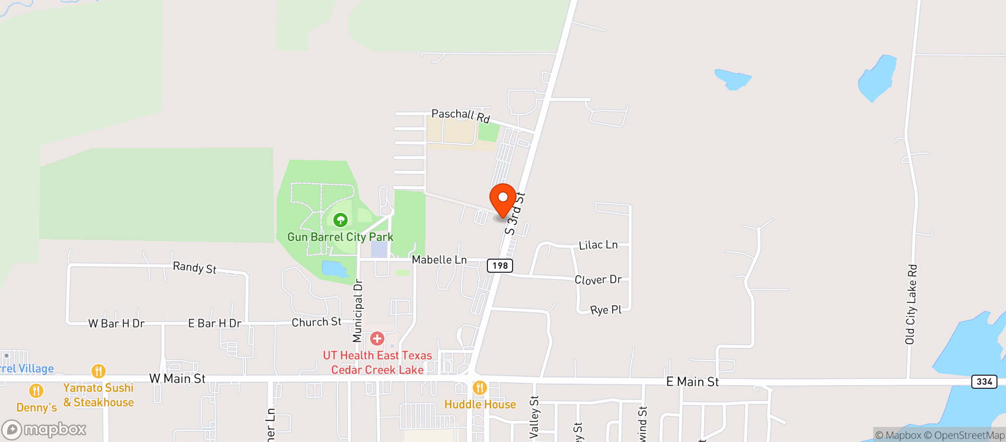 Map showing Great American Liquor Store