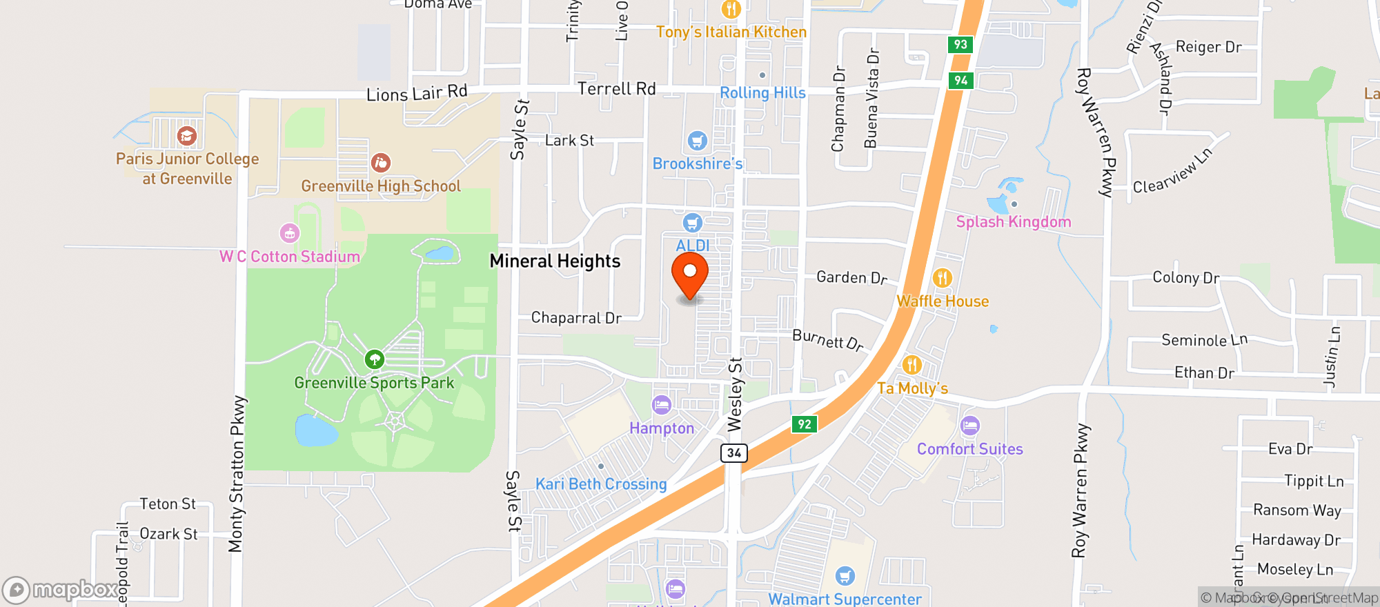 Map showing Specs Wine Spirits & Finer Foods