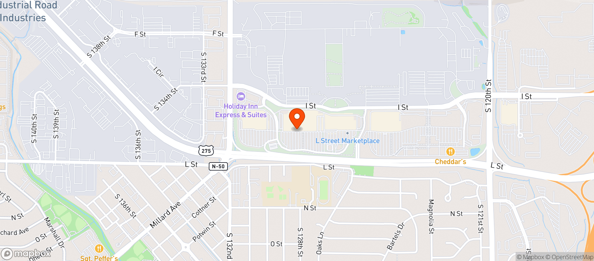 Map showing Walmart Supercenter #5361
