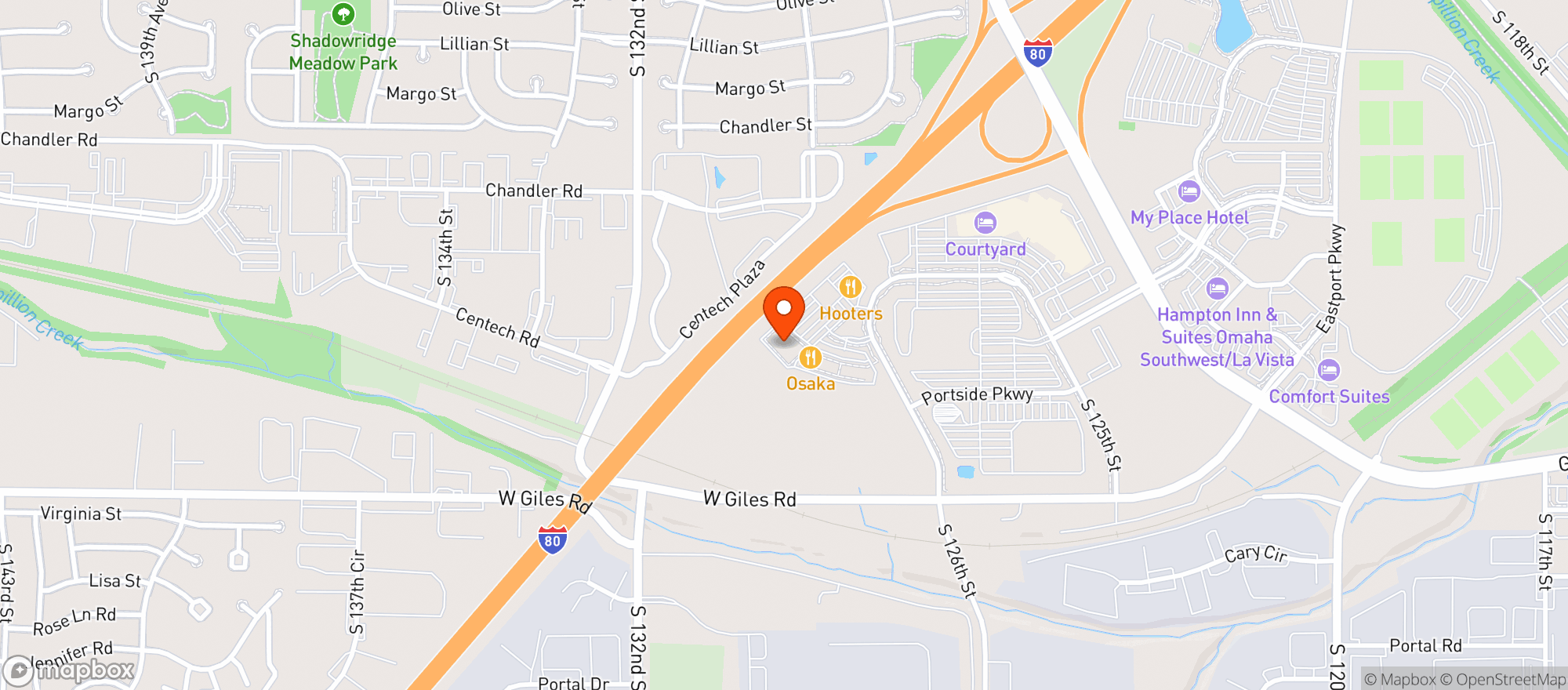 Map showing Alamo Drafthouse Cinema