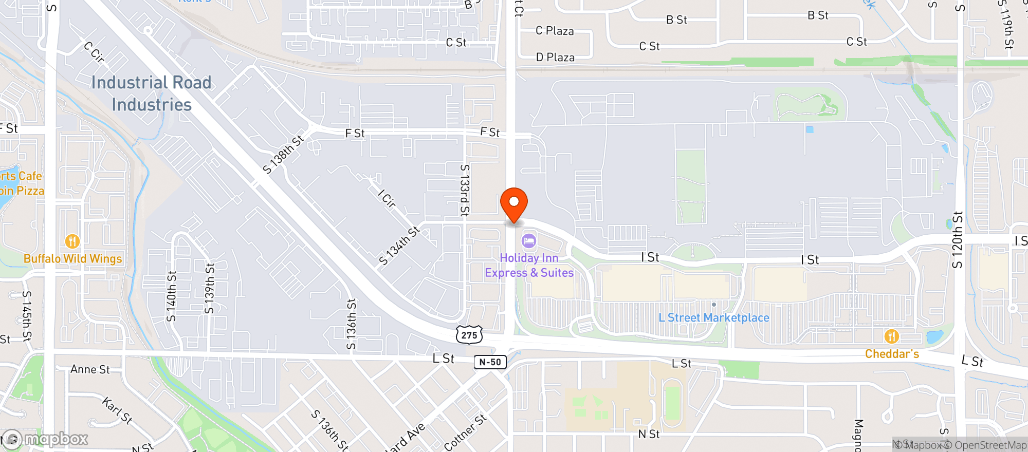 Map showing Murphy Express #8811