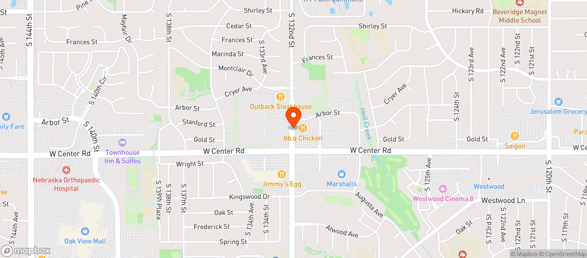 Map showing Lighthouse Bar & Grill