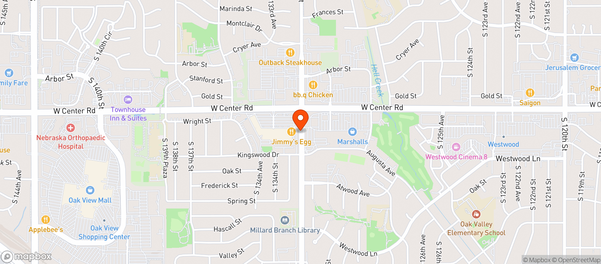 Map showing Goldbergs