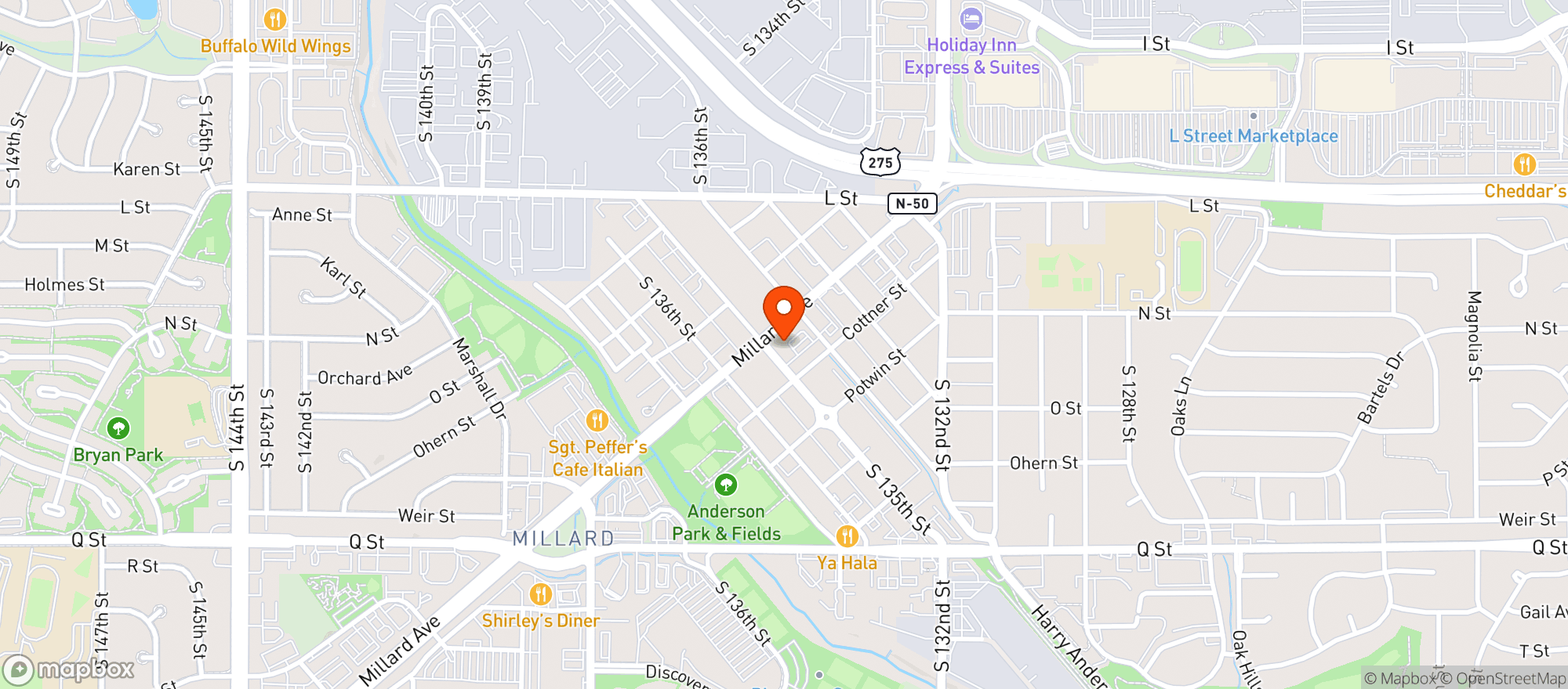 Map showing Local Beer Patio & Kitchen