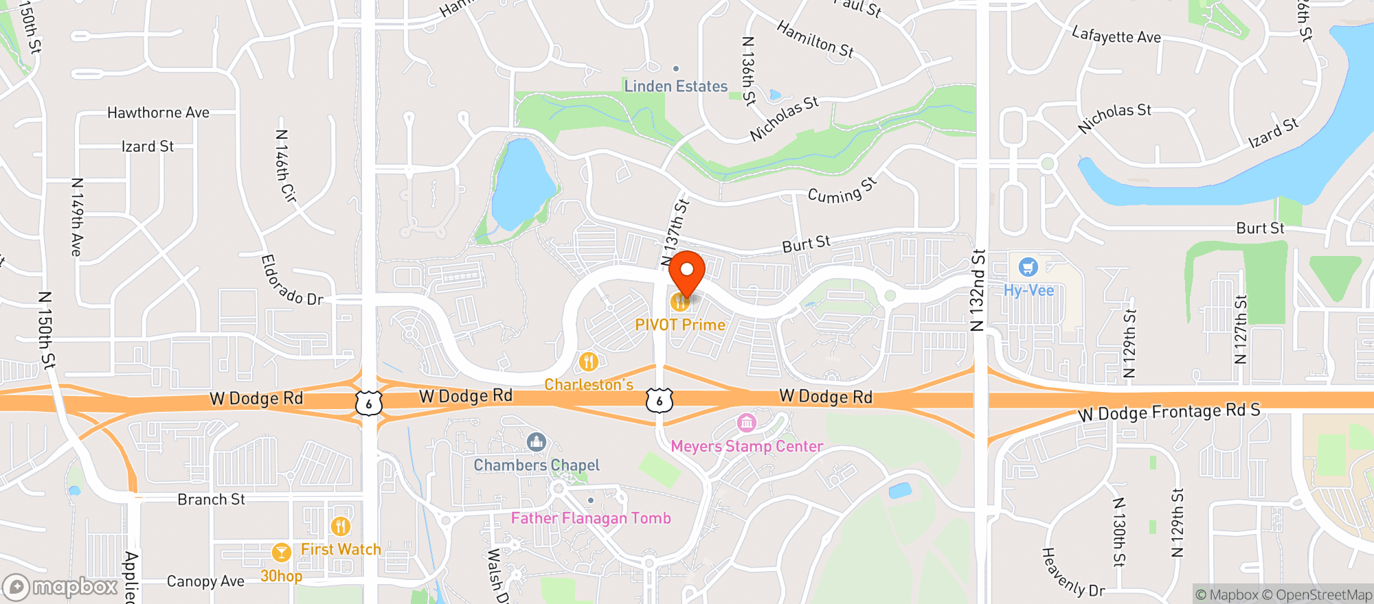 Map showing Mahogany Prime Steakhouse>clsd