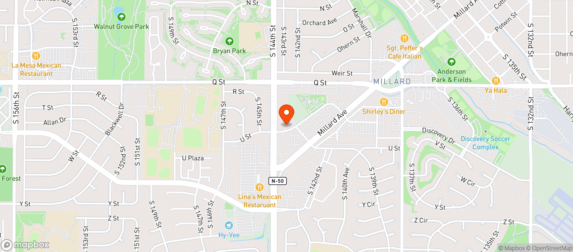 Map showing 42 Degrees - U Street