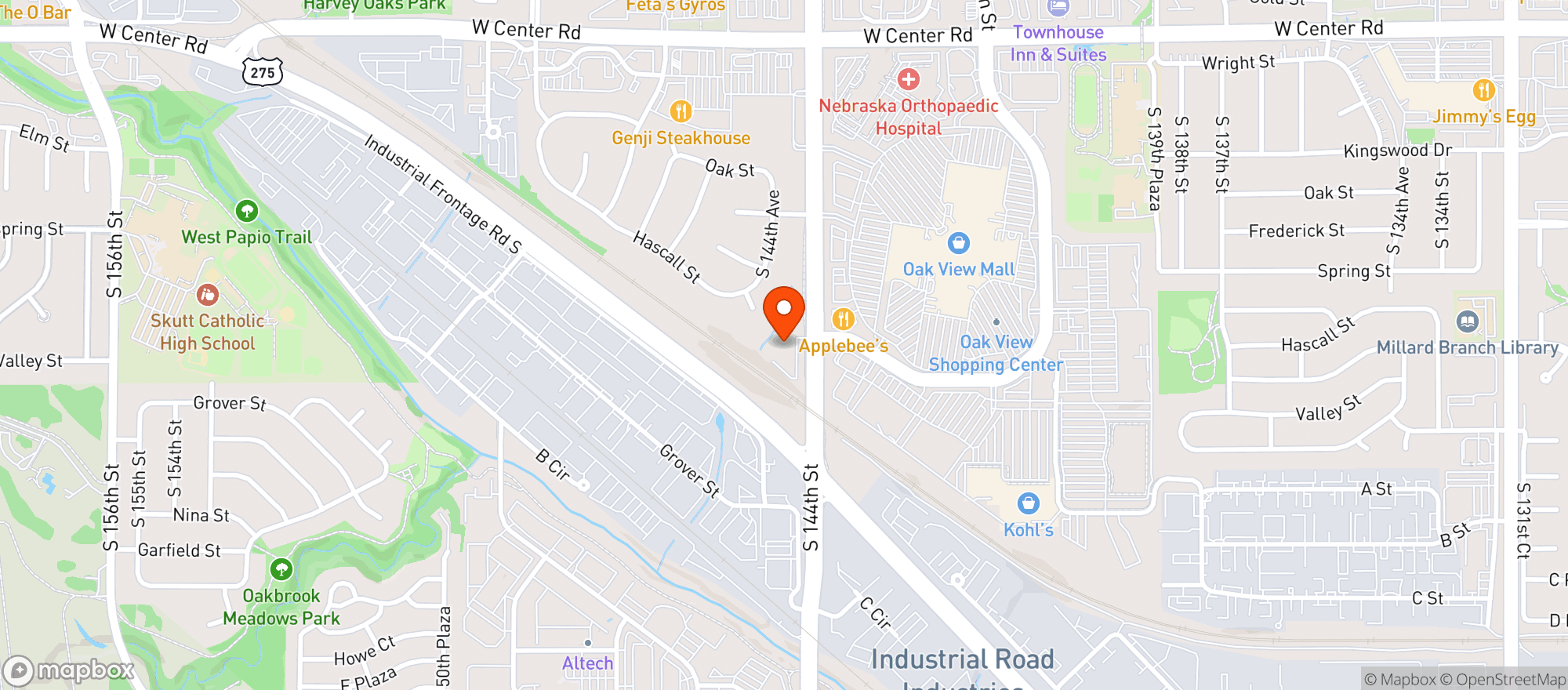 Map showing Vitamin Shoppe - Omaha