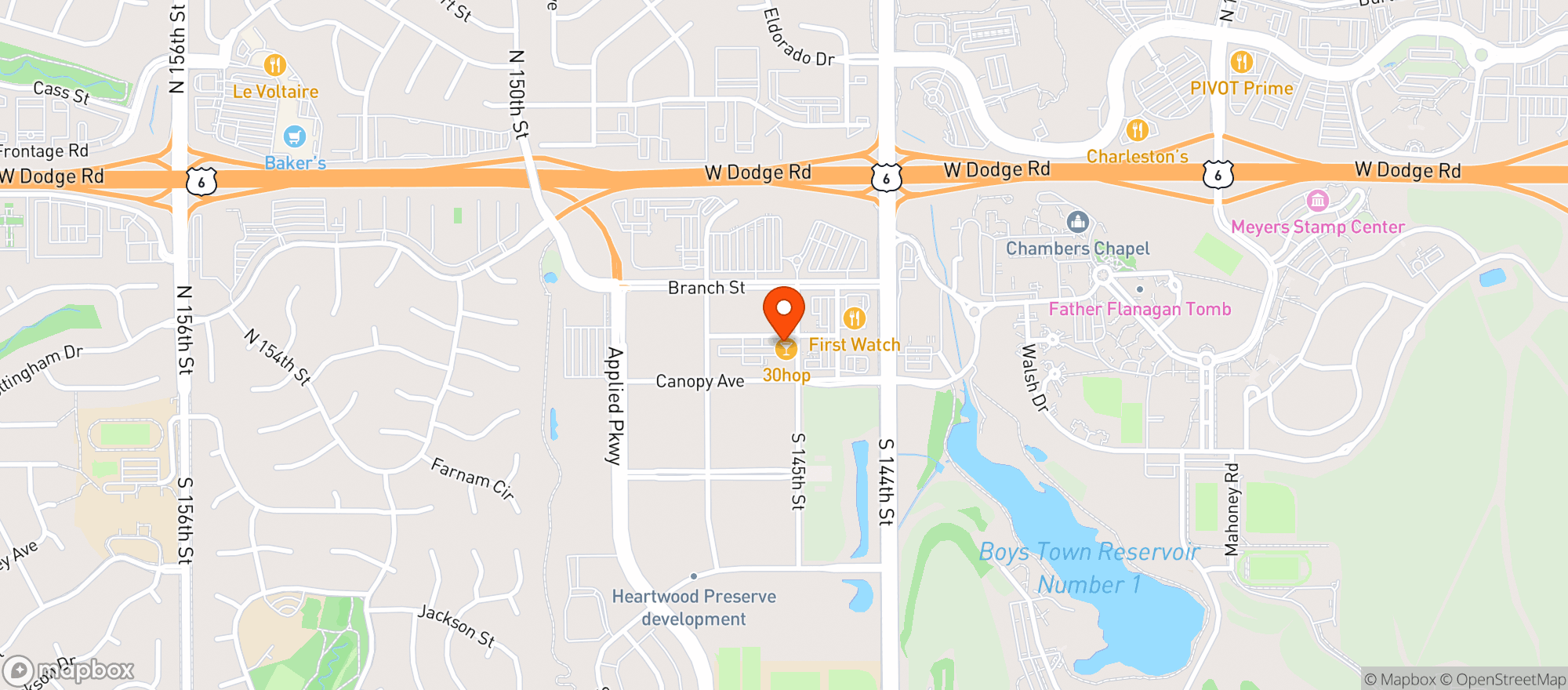Map showing Apiary Social Club