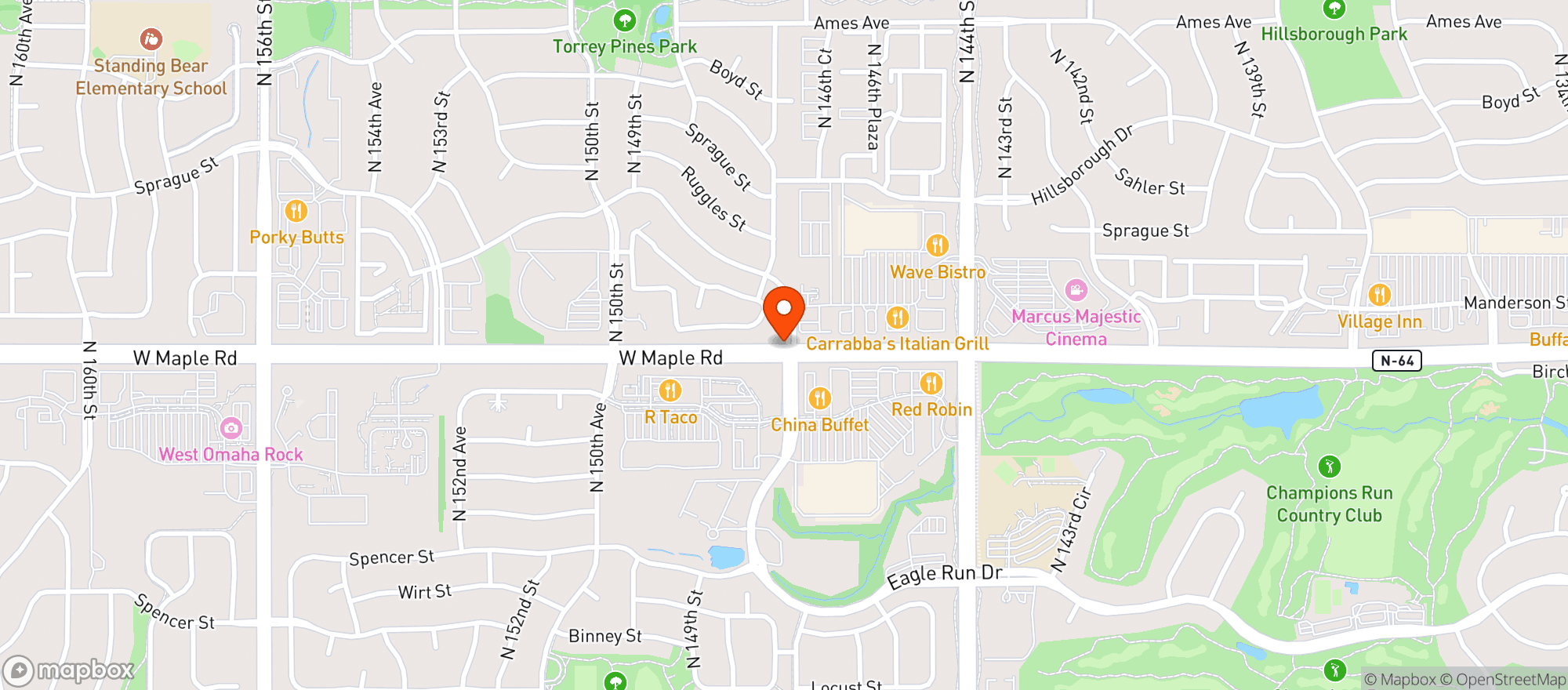 Map showing Bryan Corkle Storage Unit