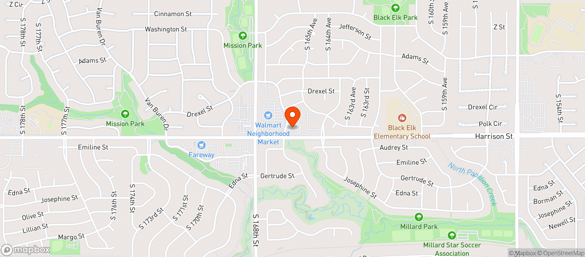 Map showing Kwik Shop #350668