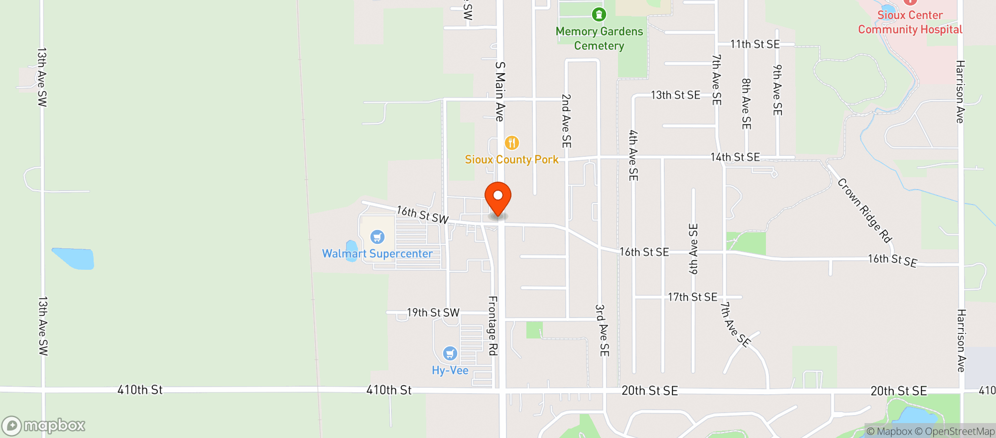Map showing KWIK STAR #1208