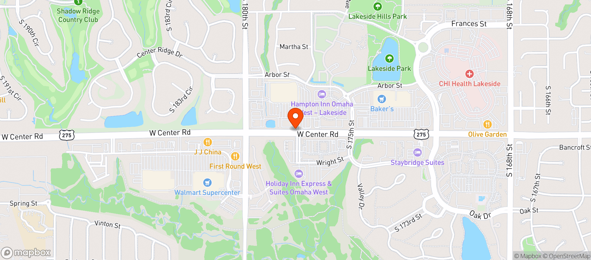 Map showing Target