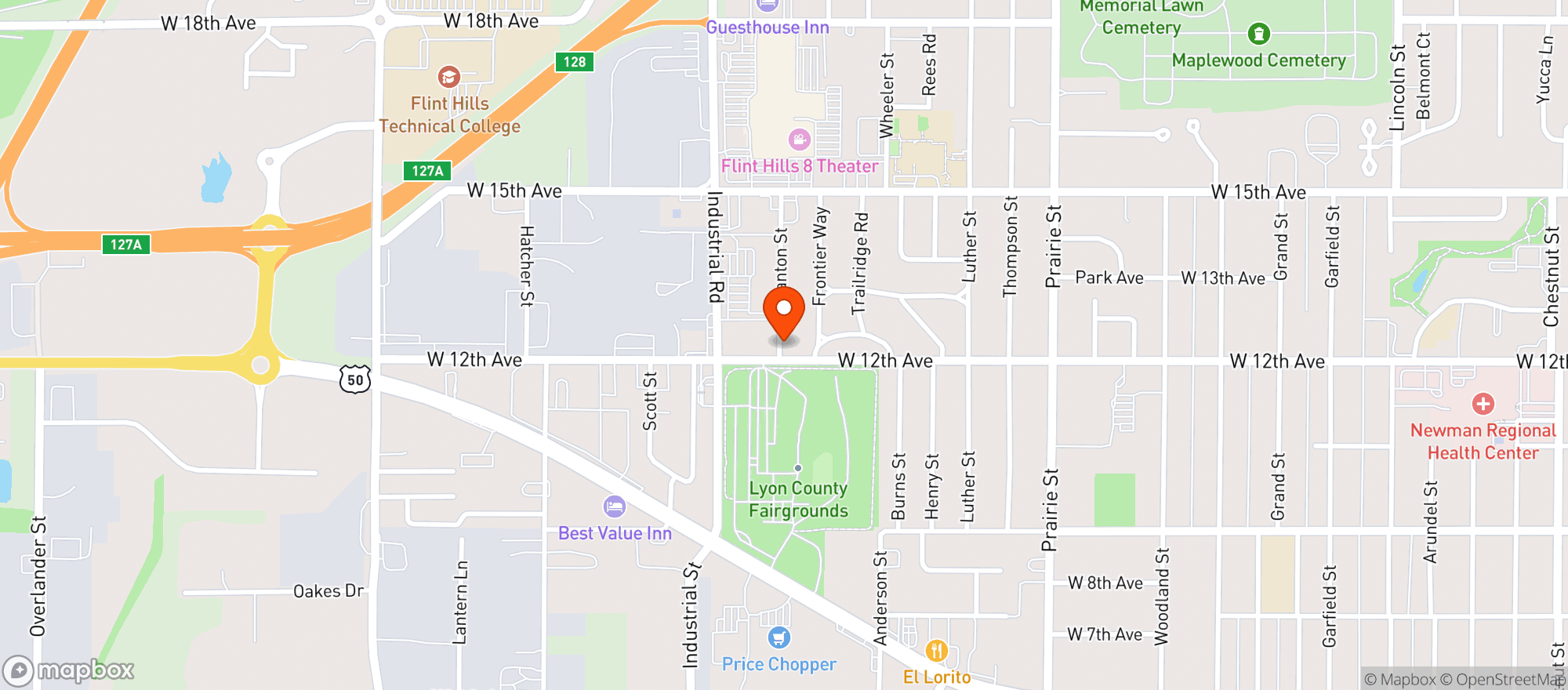 Map showing Liquor Locker
